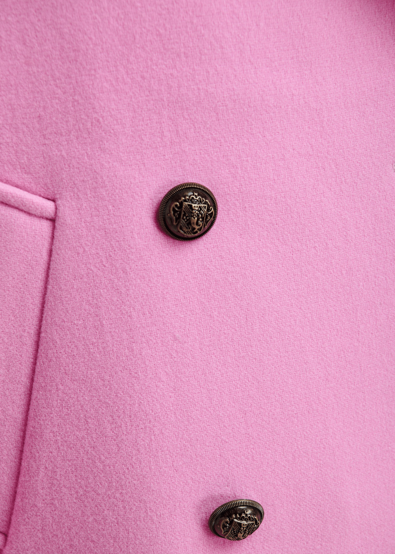 Wool tailored collar coat ESSENTIEL ANTWERP Pink