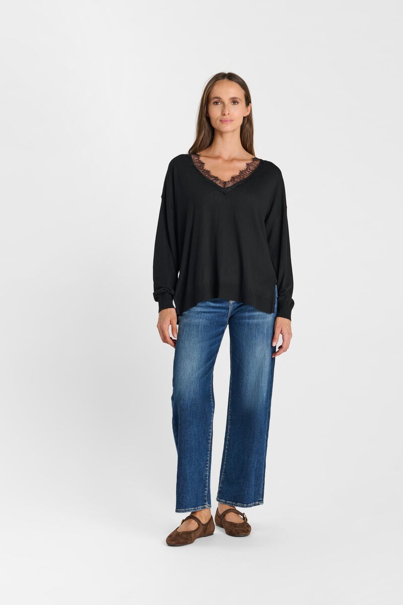 Sweater LE TEMPS DES CERISES Black