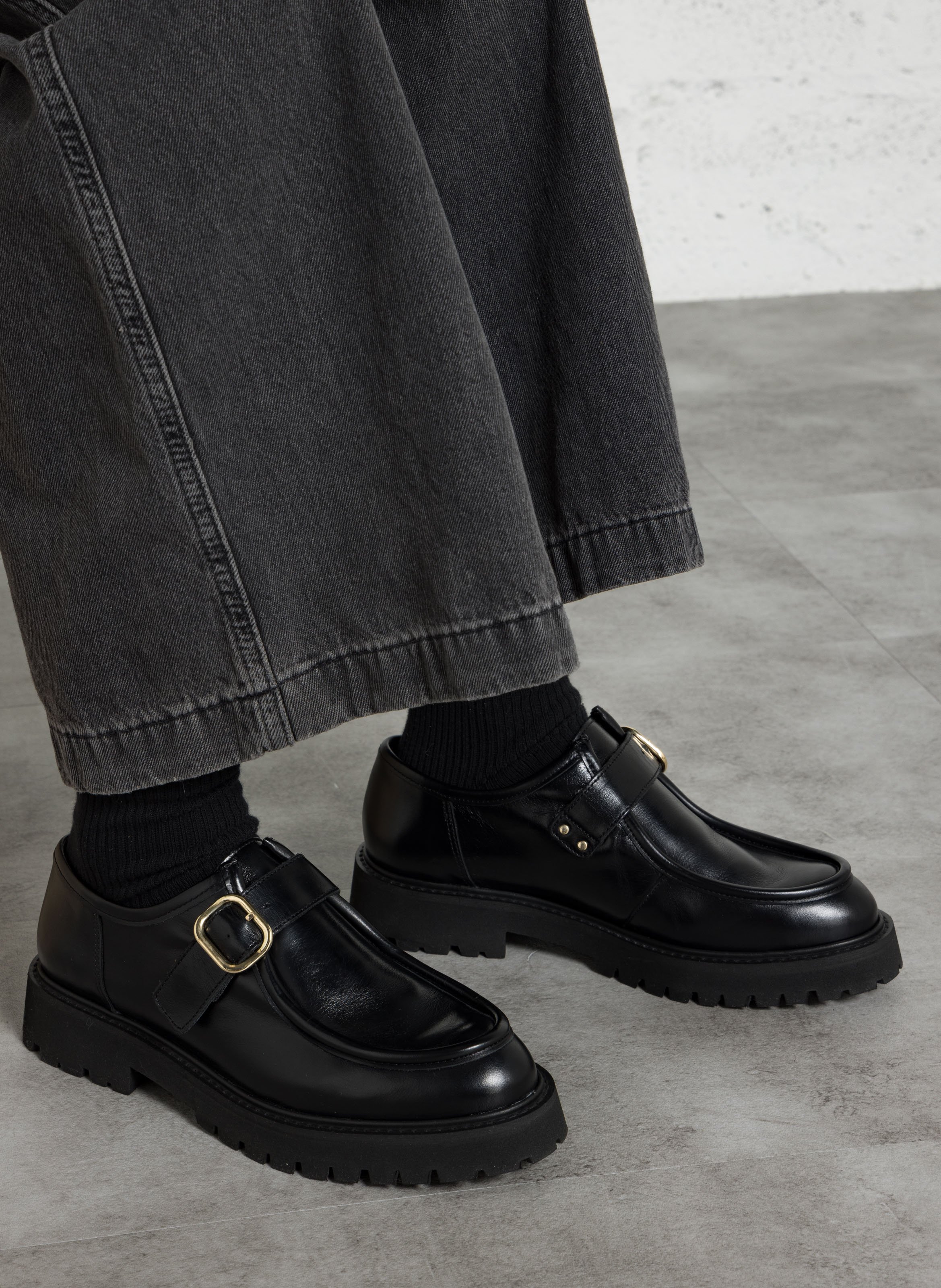 Mocassins en cuir MAISON TOUFET Noir