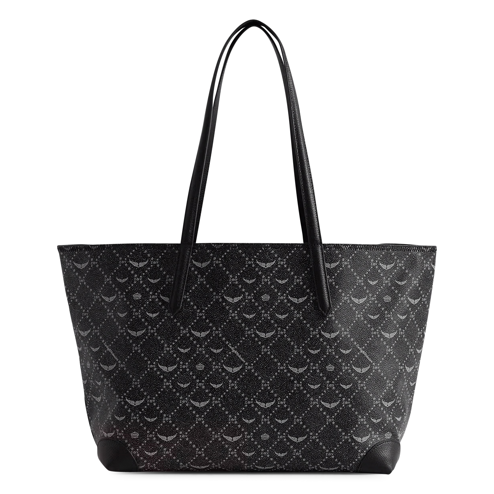 Sac cabas imprimé ZADIG&VOLTAIRE Noir