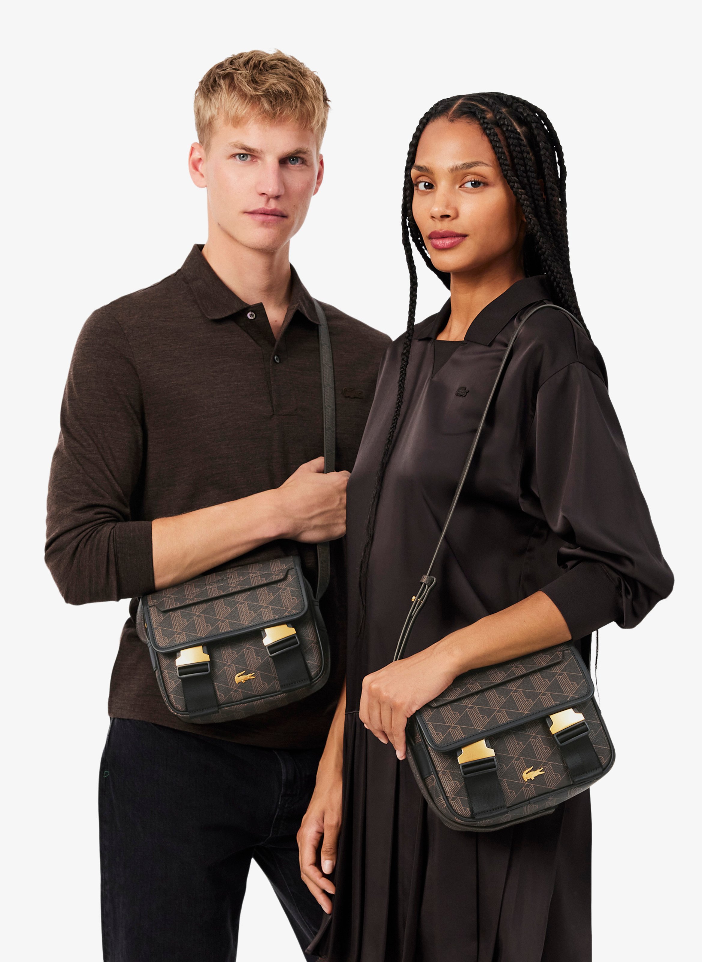 Umhängetasche The Blend LACOSTE Braun