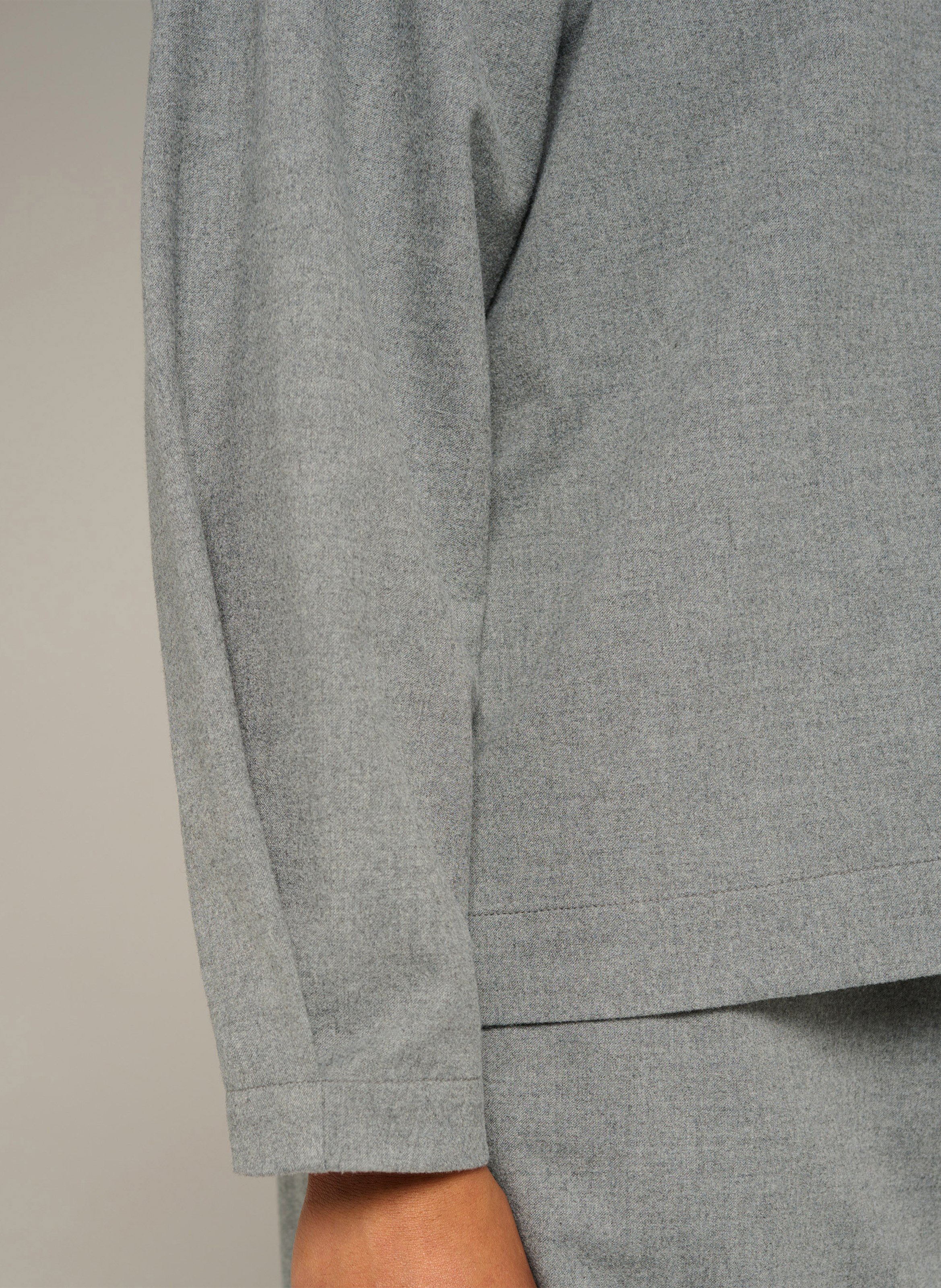 Loose-fit zip-neck sweatshirt COTELAC ACOTE Grey