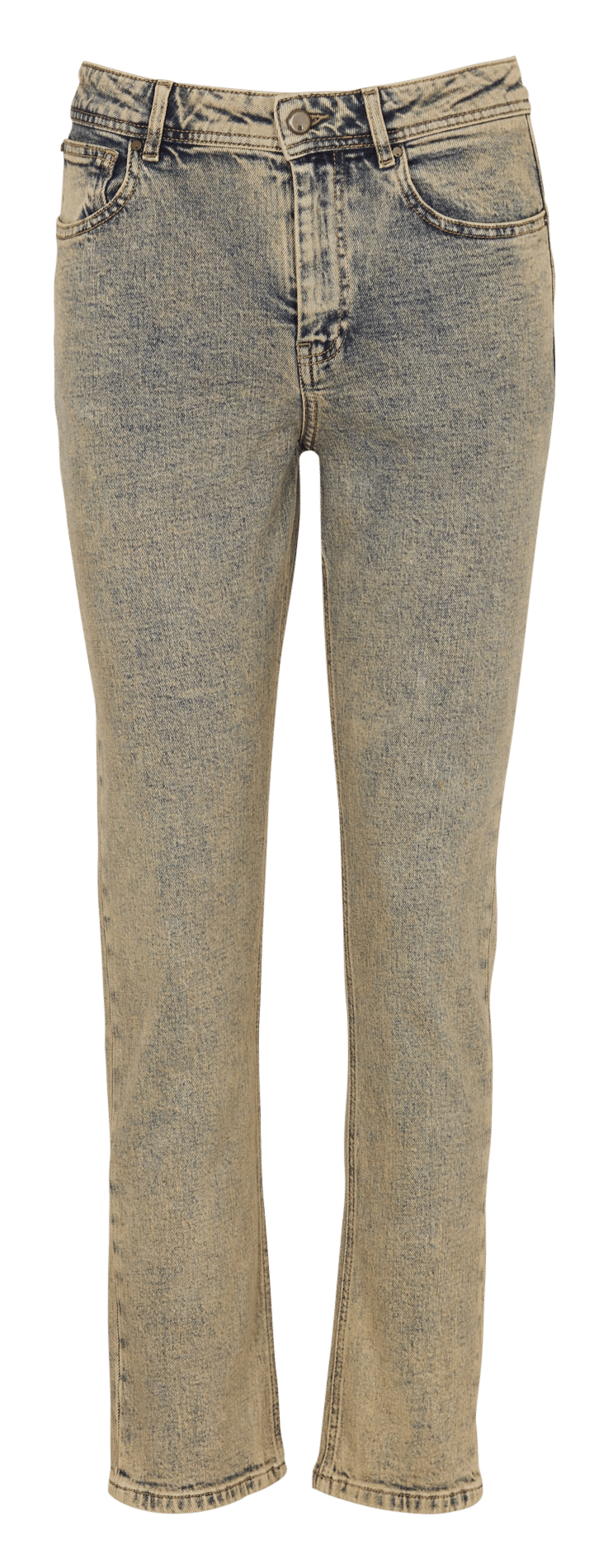 Straight-fit jeans van katoenmix COTELAC ACOTE Geel