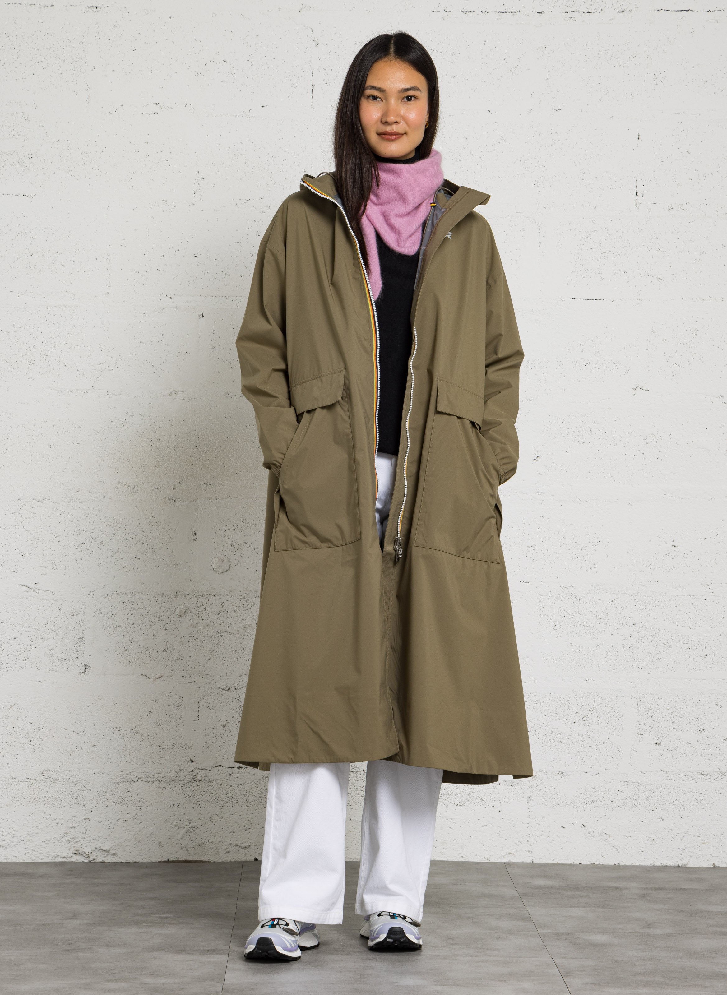 Langer Oversize-Parka mit Kapuze K-WAY