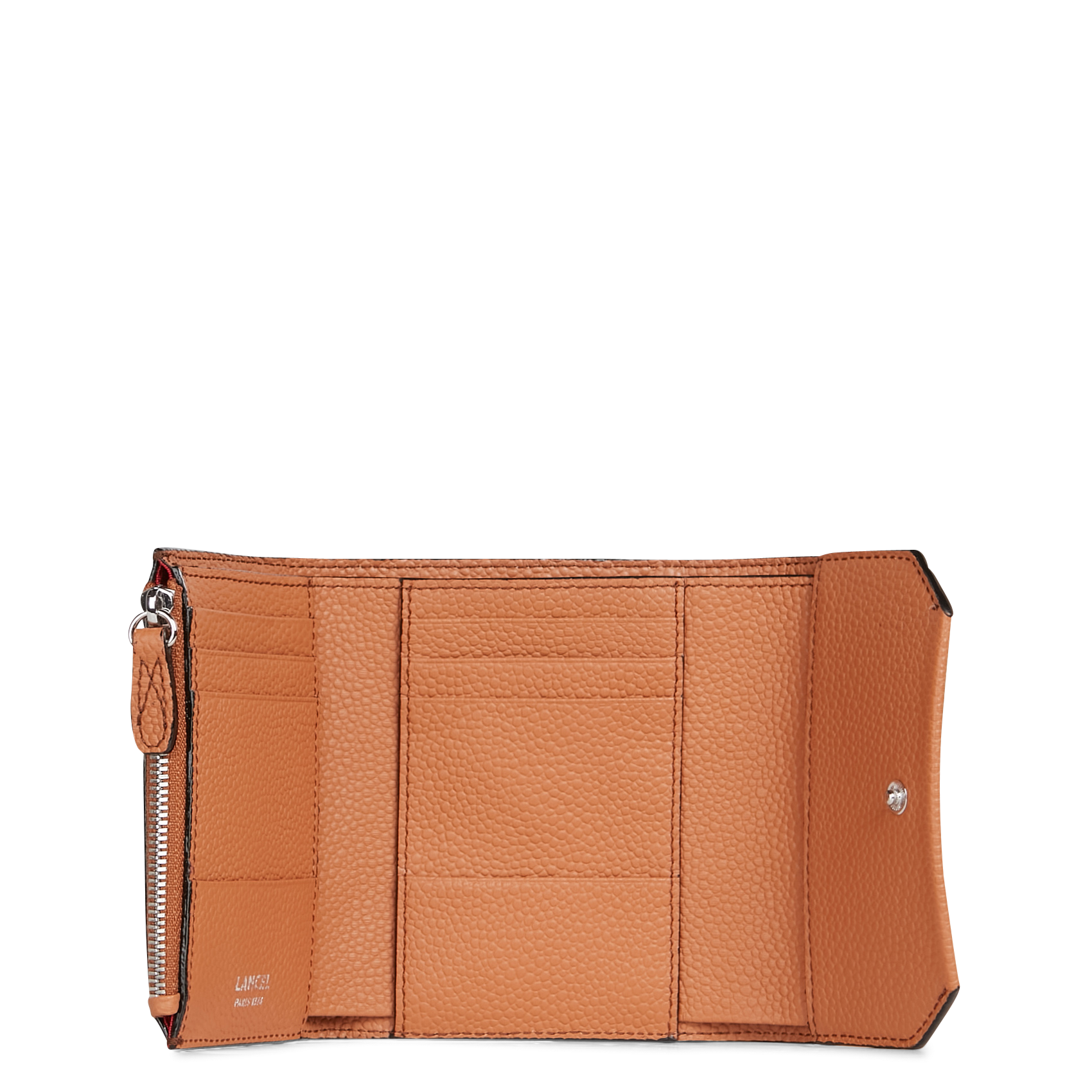 Portefeuille en cuir LANCEL Marron