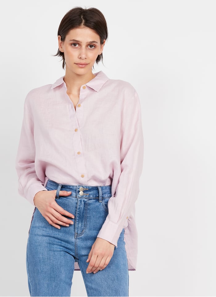Chemise Col Classique En Lin Lavender Scotch And Soda - Femme | Place ...