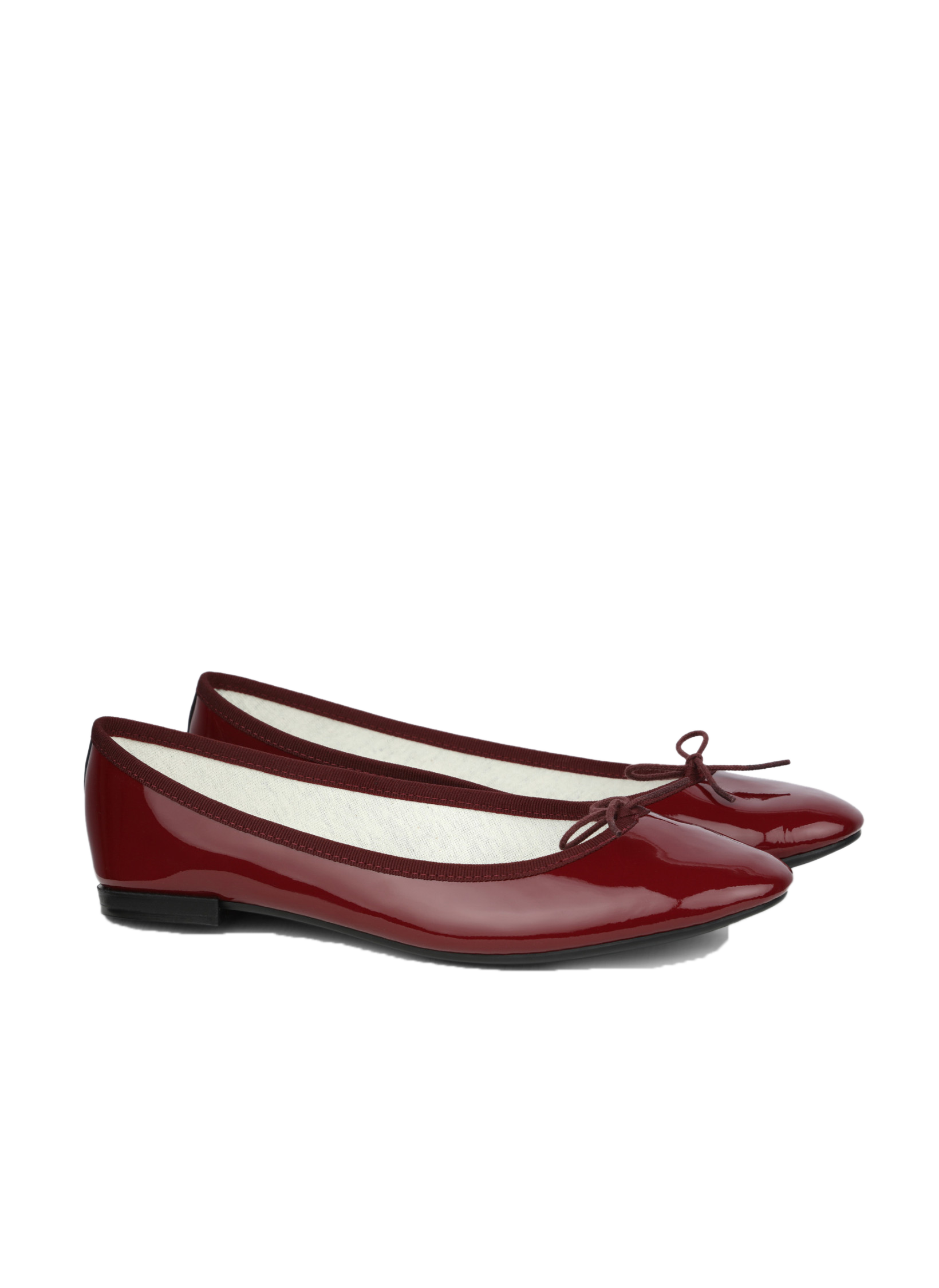 Patent leather ballerinas Red