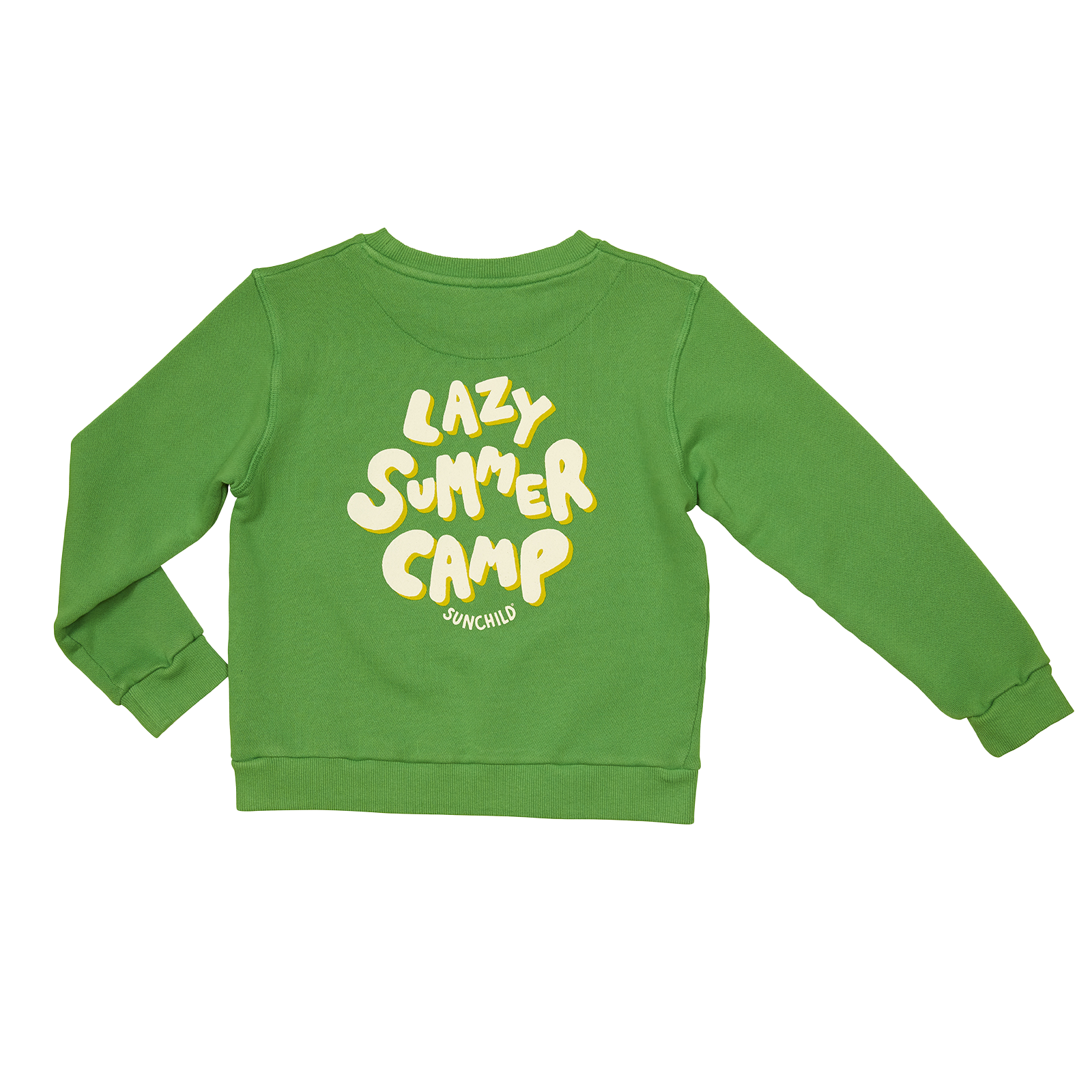 Sweat col rond droit en coton SUNCHILD Vert