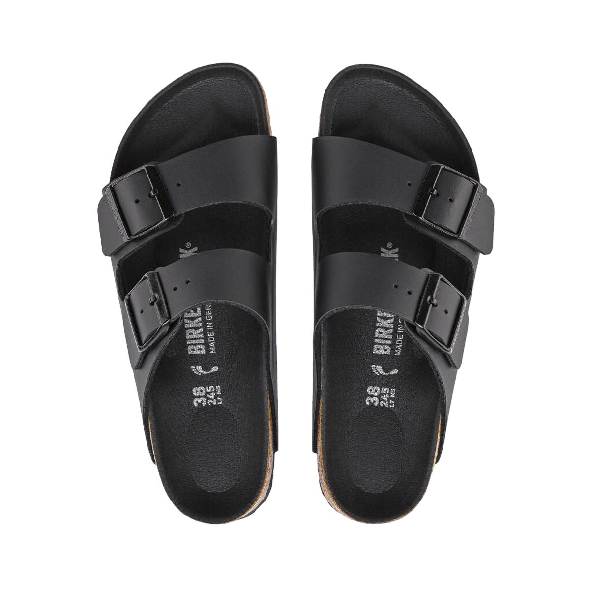 Faux leather sandals BIRKENSTOCK Black