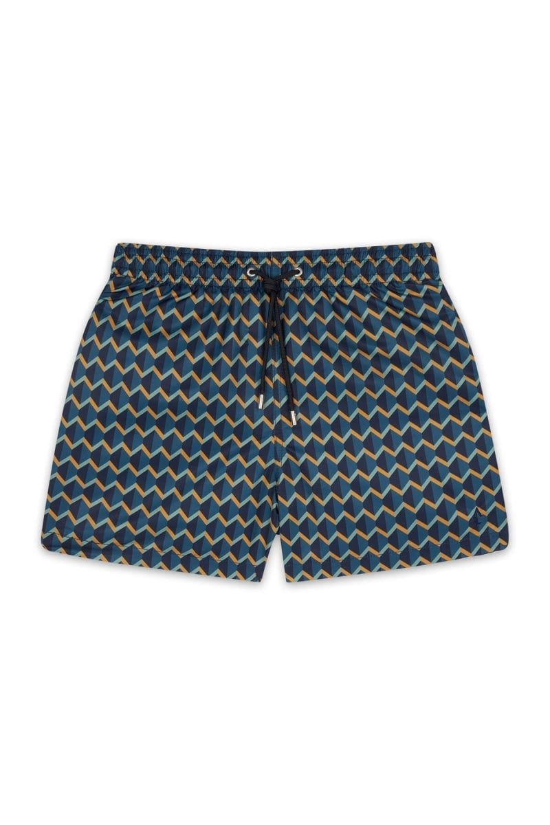 Printed swim shorts with elasticated waistband APNEE
