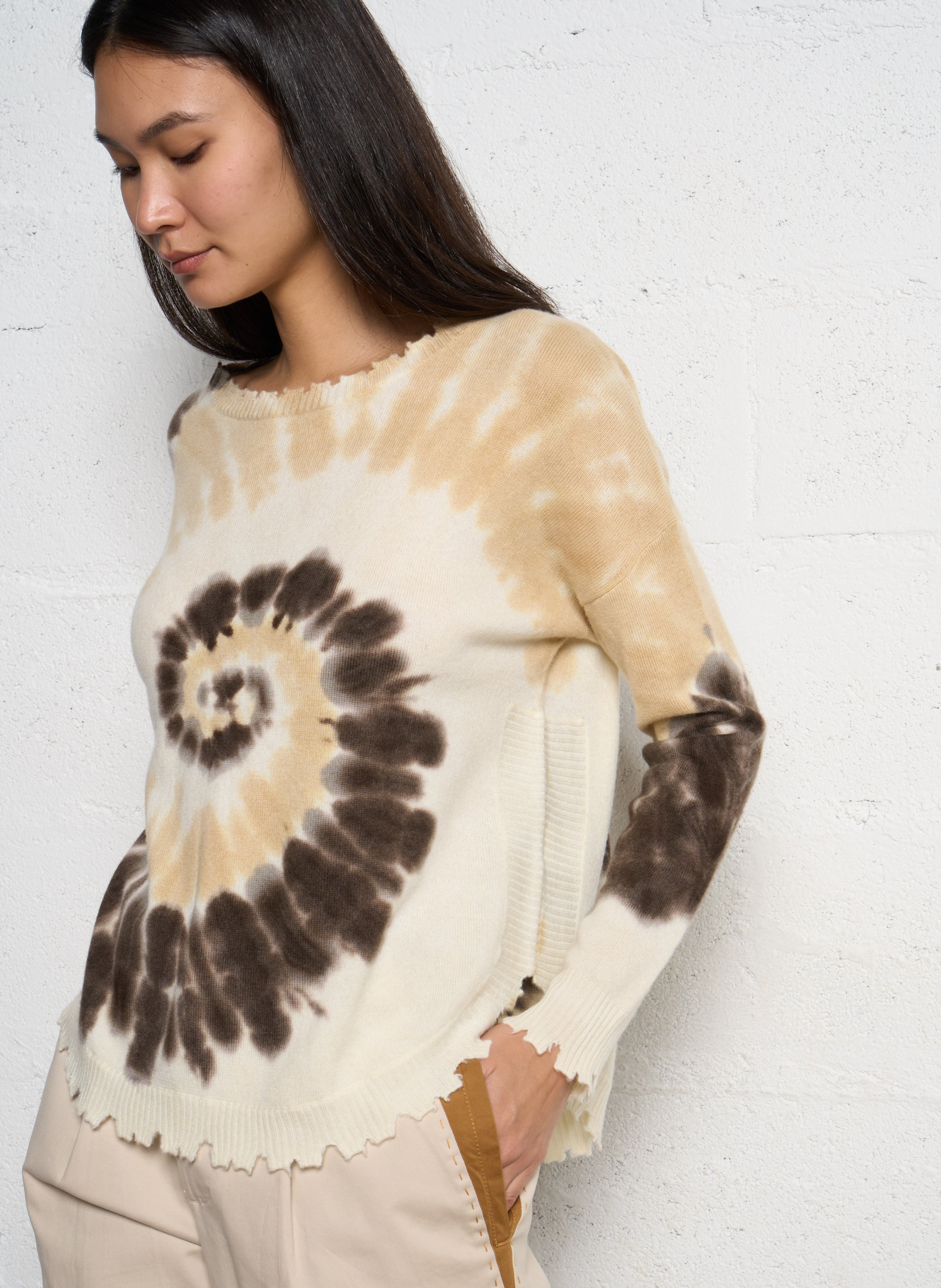 Pull tie-and-dye en cachemire KUJTEN