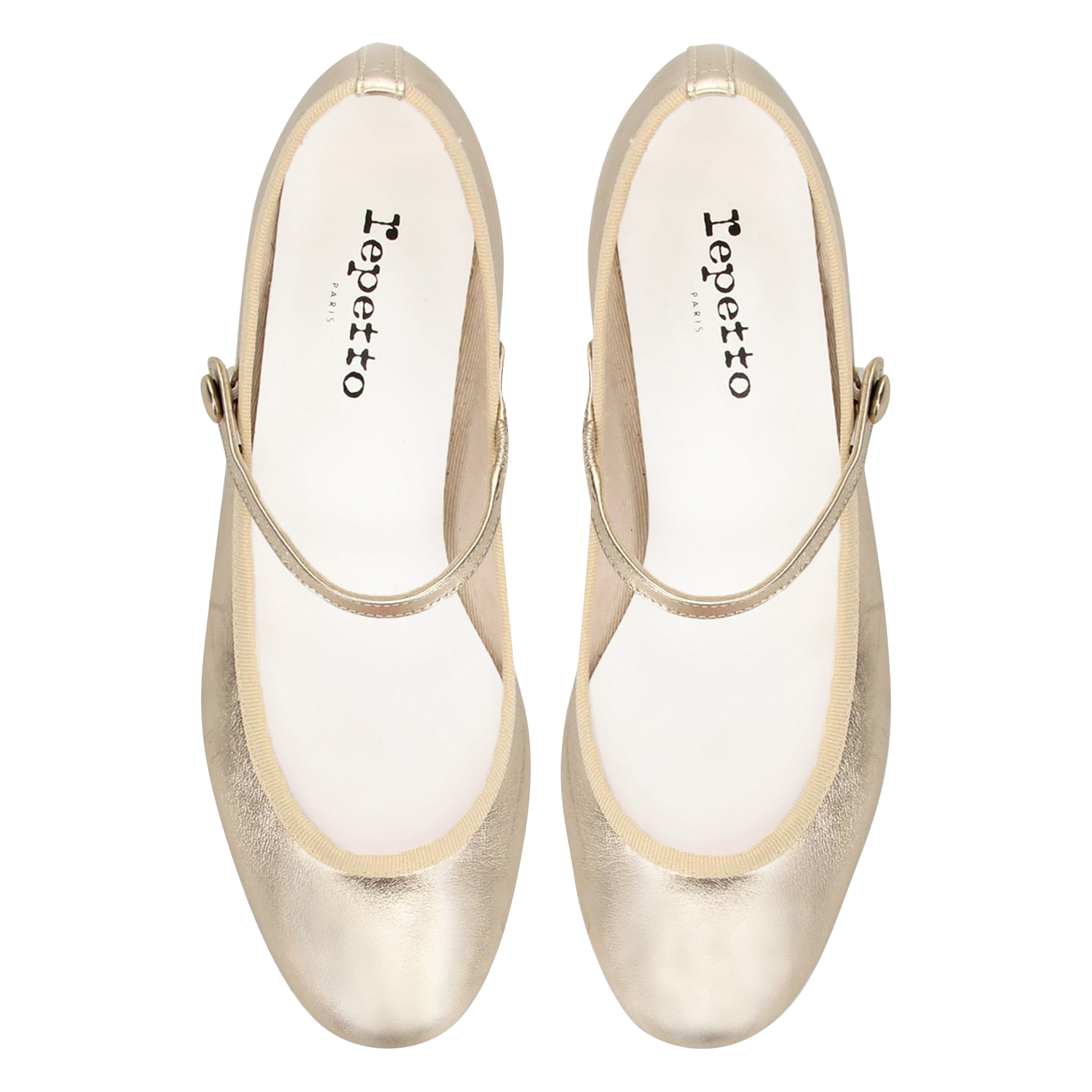 Leren Mary Jane-schoenen REPETTO Goudkleurig