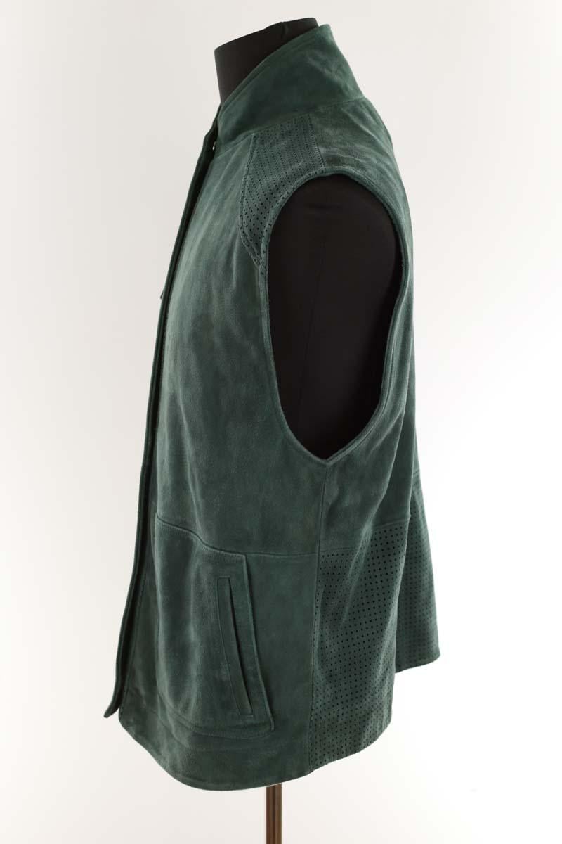 Suede jacket MODETROTTER - Seconde Main Green