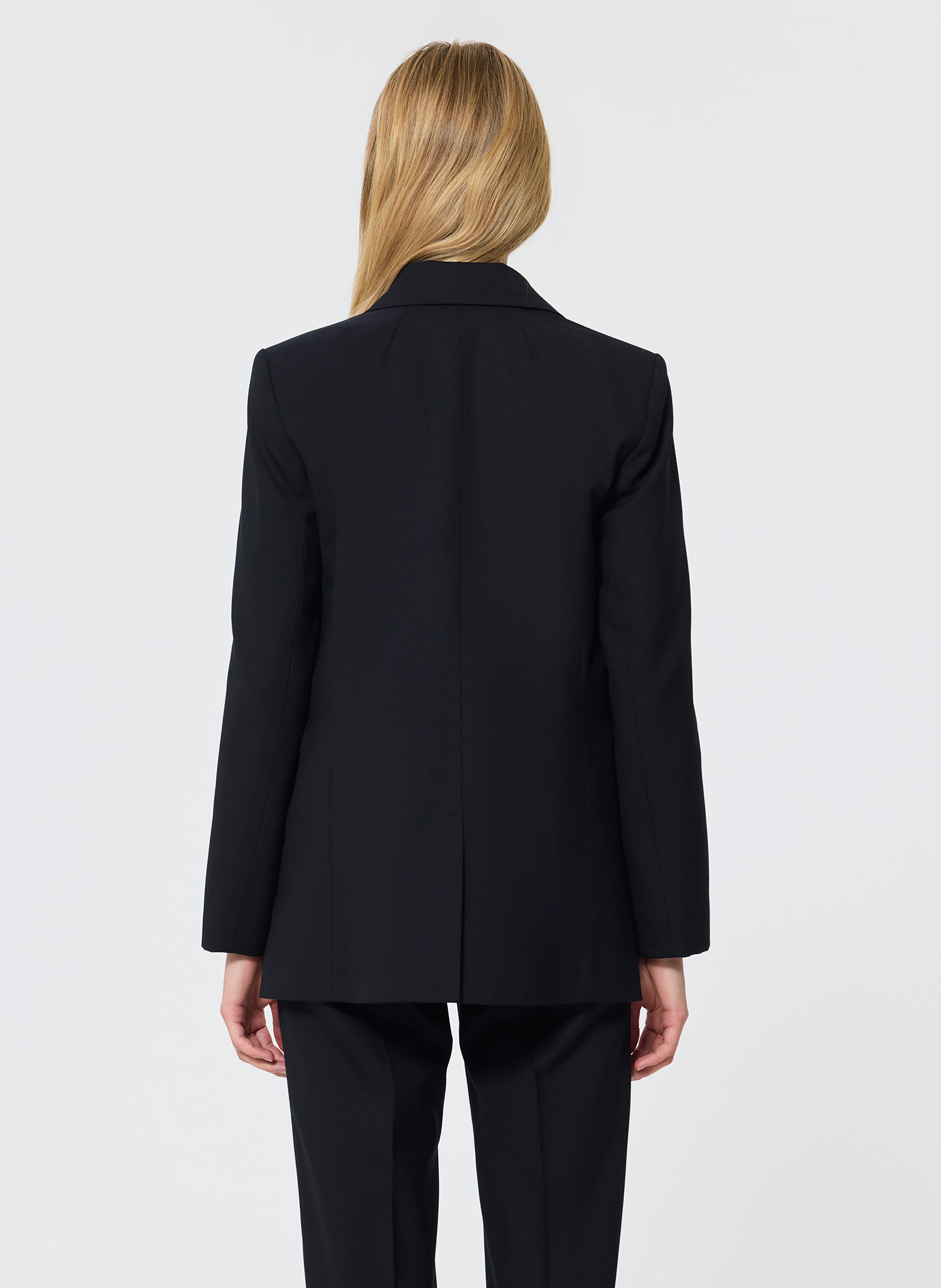 Giacca tailleur dritta in lana TARA JARMON Blu