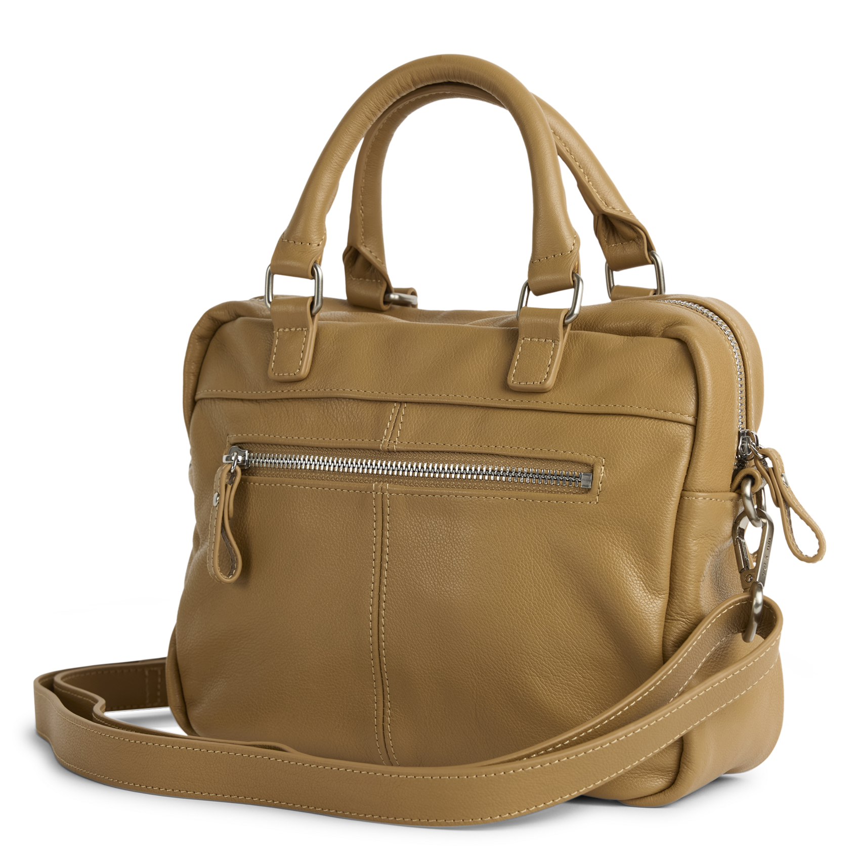 Sac à main multipoches en cuir NAT & NIN Marron