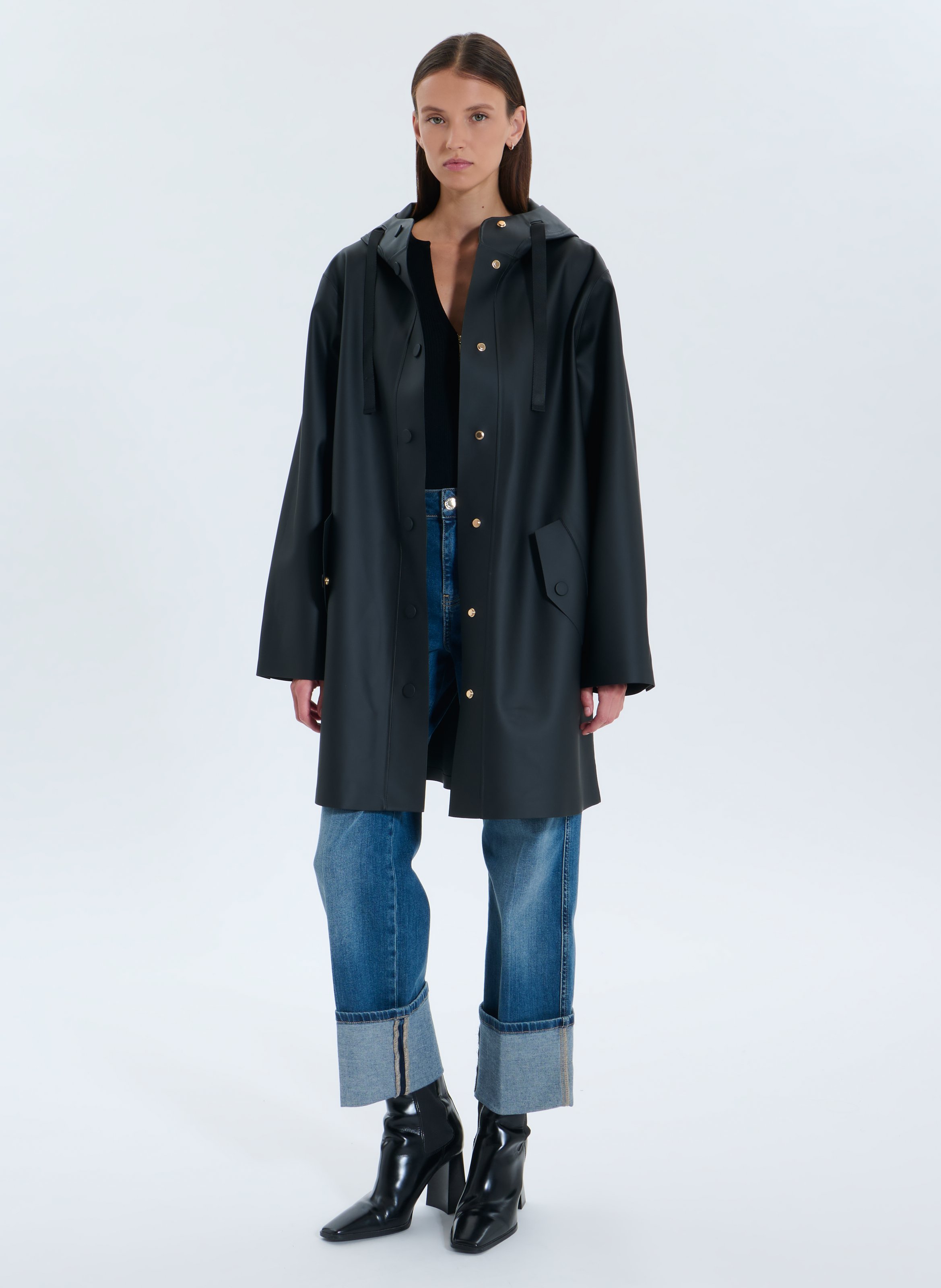 Parka droite col montant ZAPA Noir