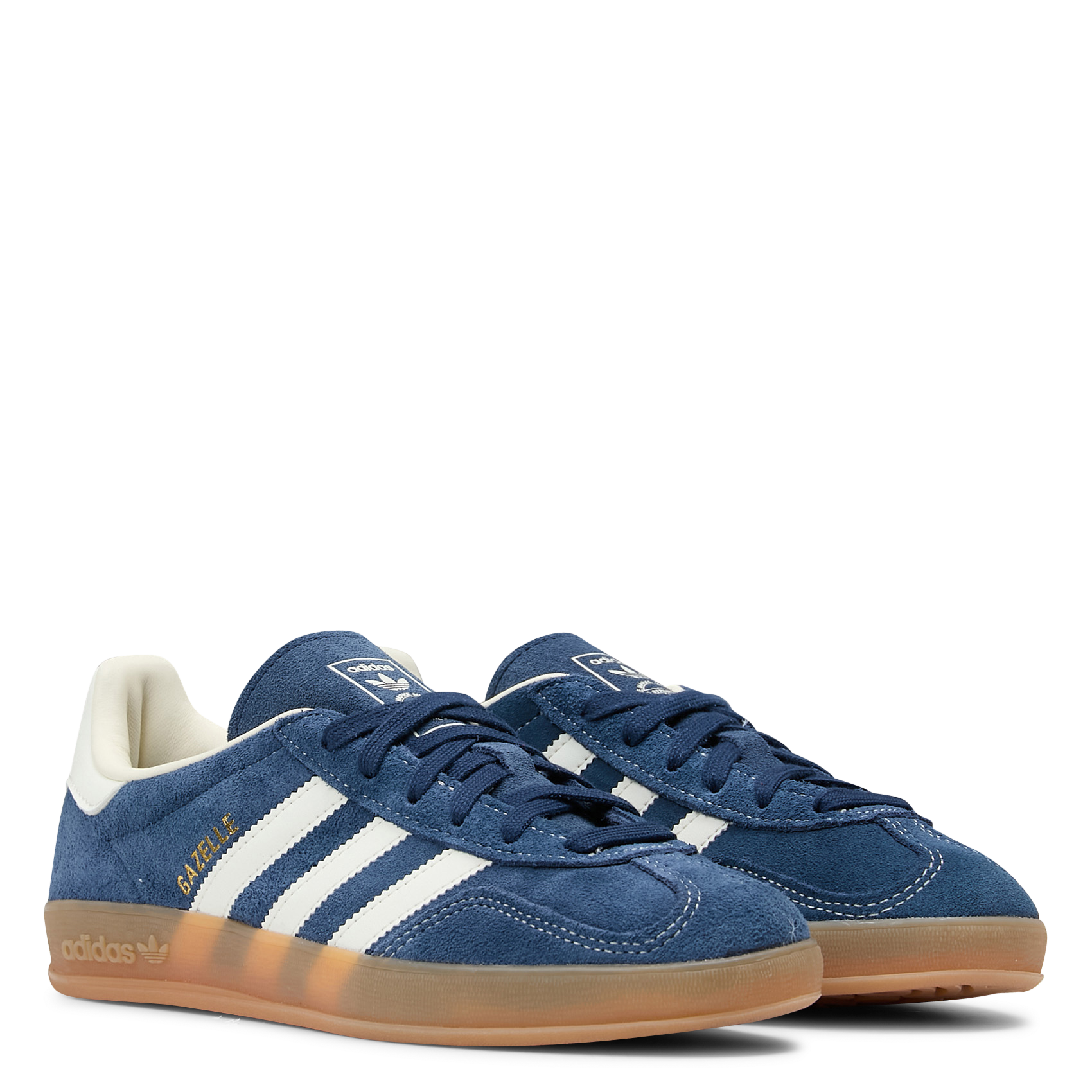 Baskets basses en cuir velours ADIDAS Bleu