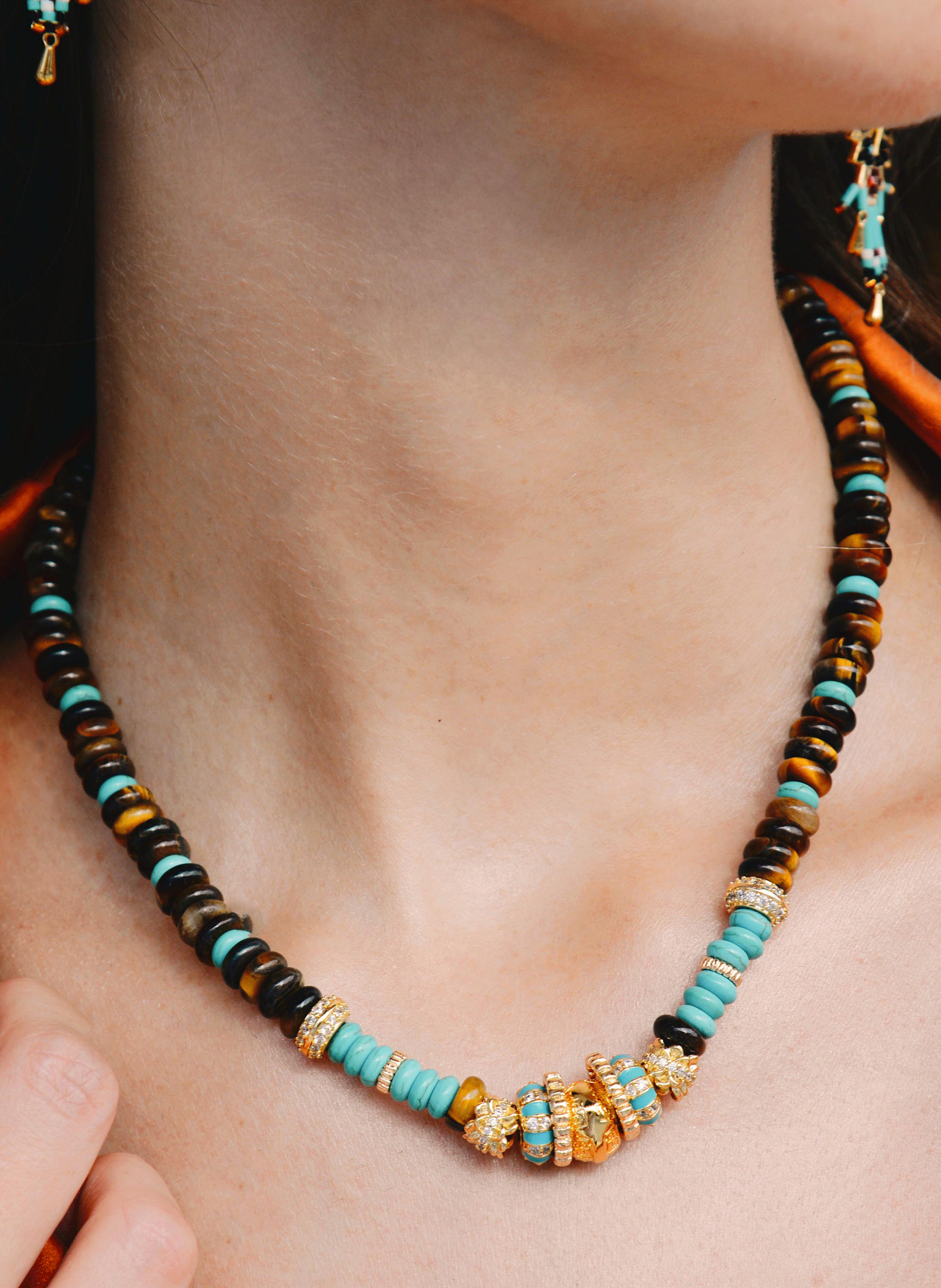 Pearl necklace HIPANEMA Red