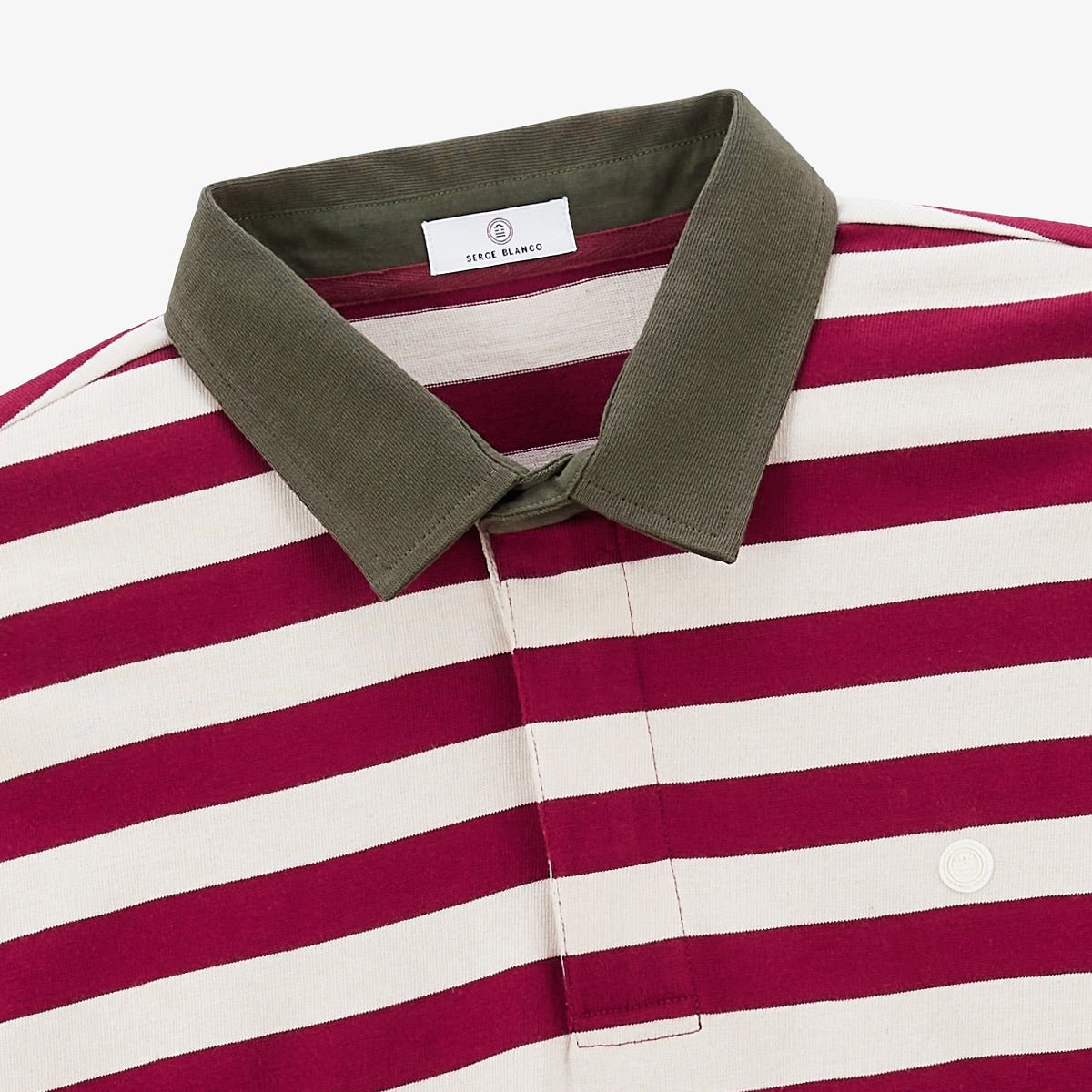 Long-sleeved rugby polo SERGE BLANCO Red