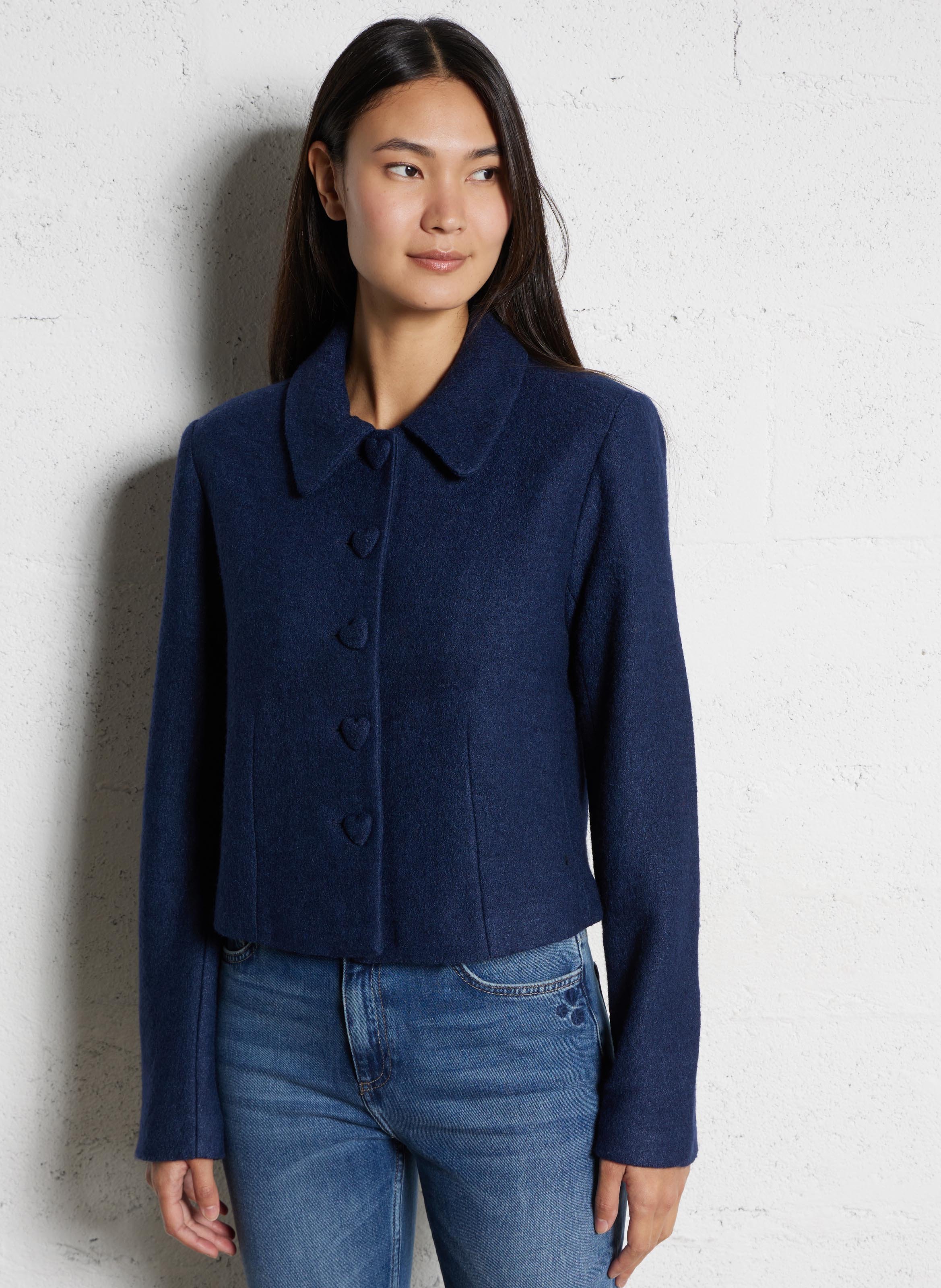 Jack met klassieke kraag FABIENNE CHAPOT Blauw