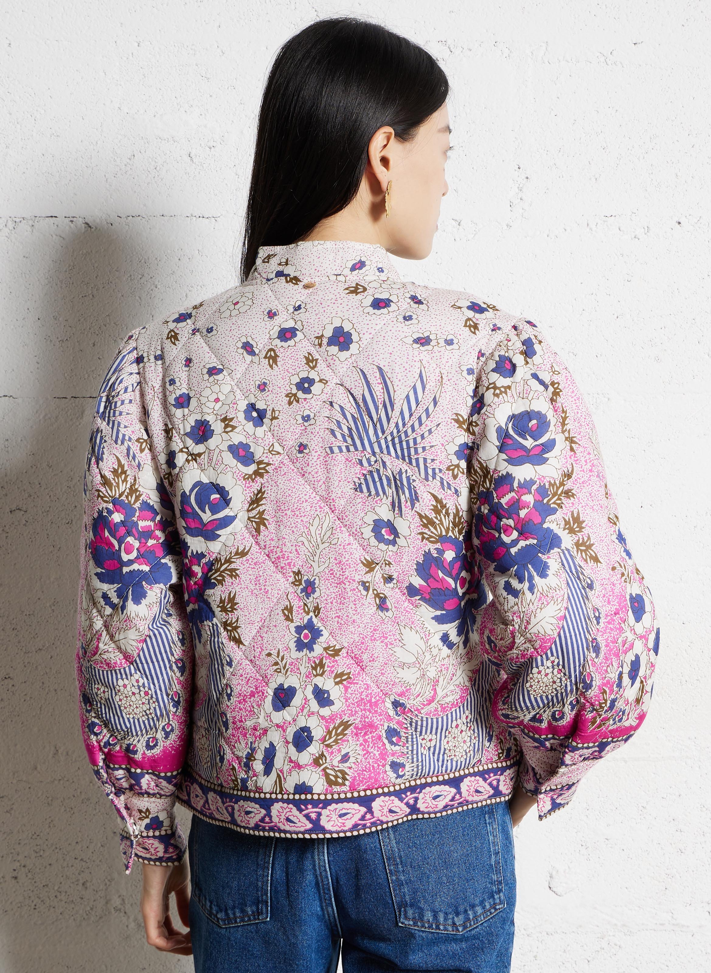 Katoenen jasje met ronde hals ANTIK BATIK Roze