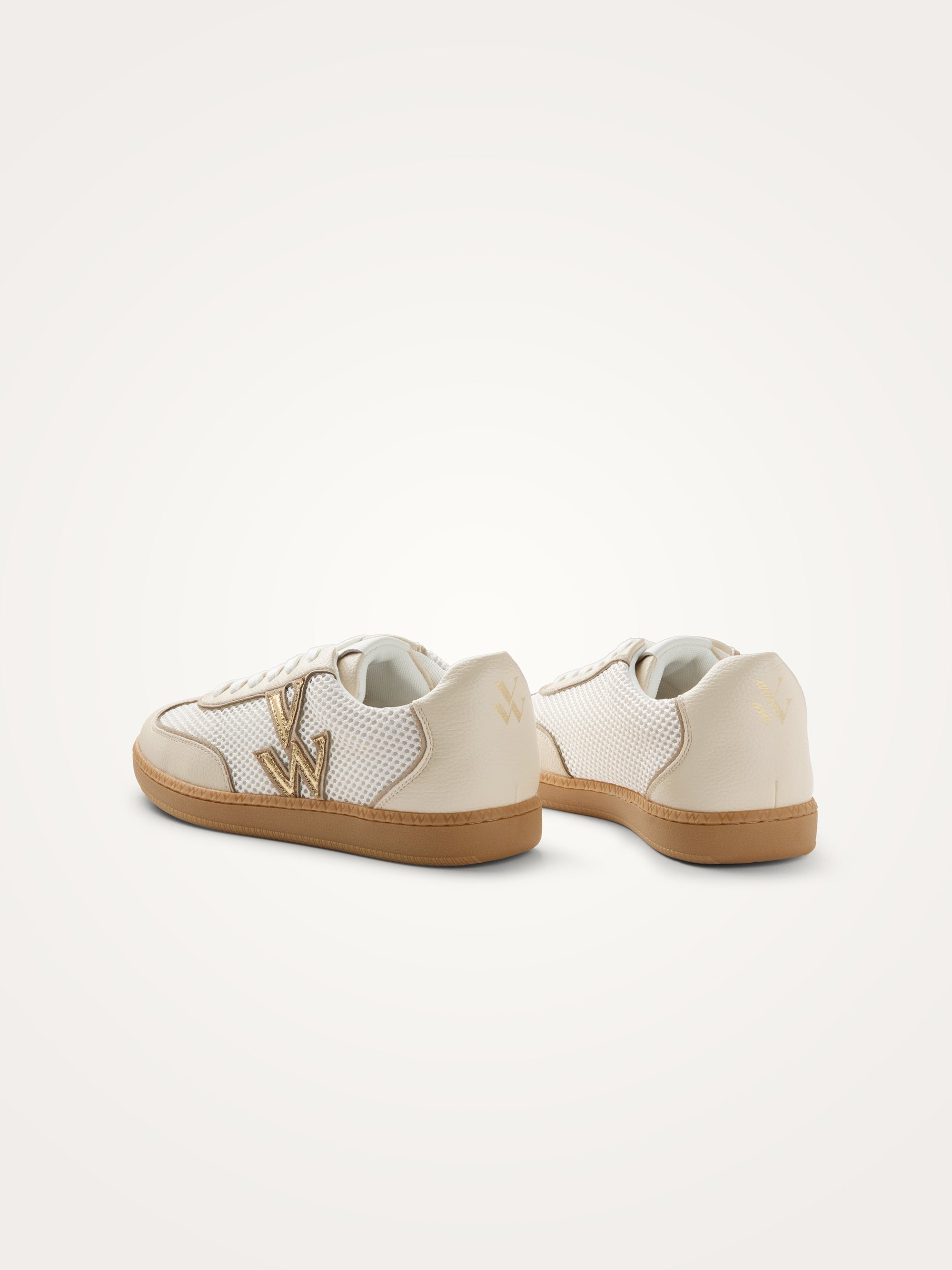 Sneakers with monogram on retro sole VANESSA WU Beige