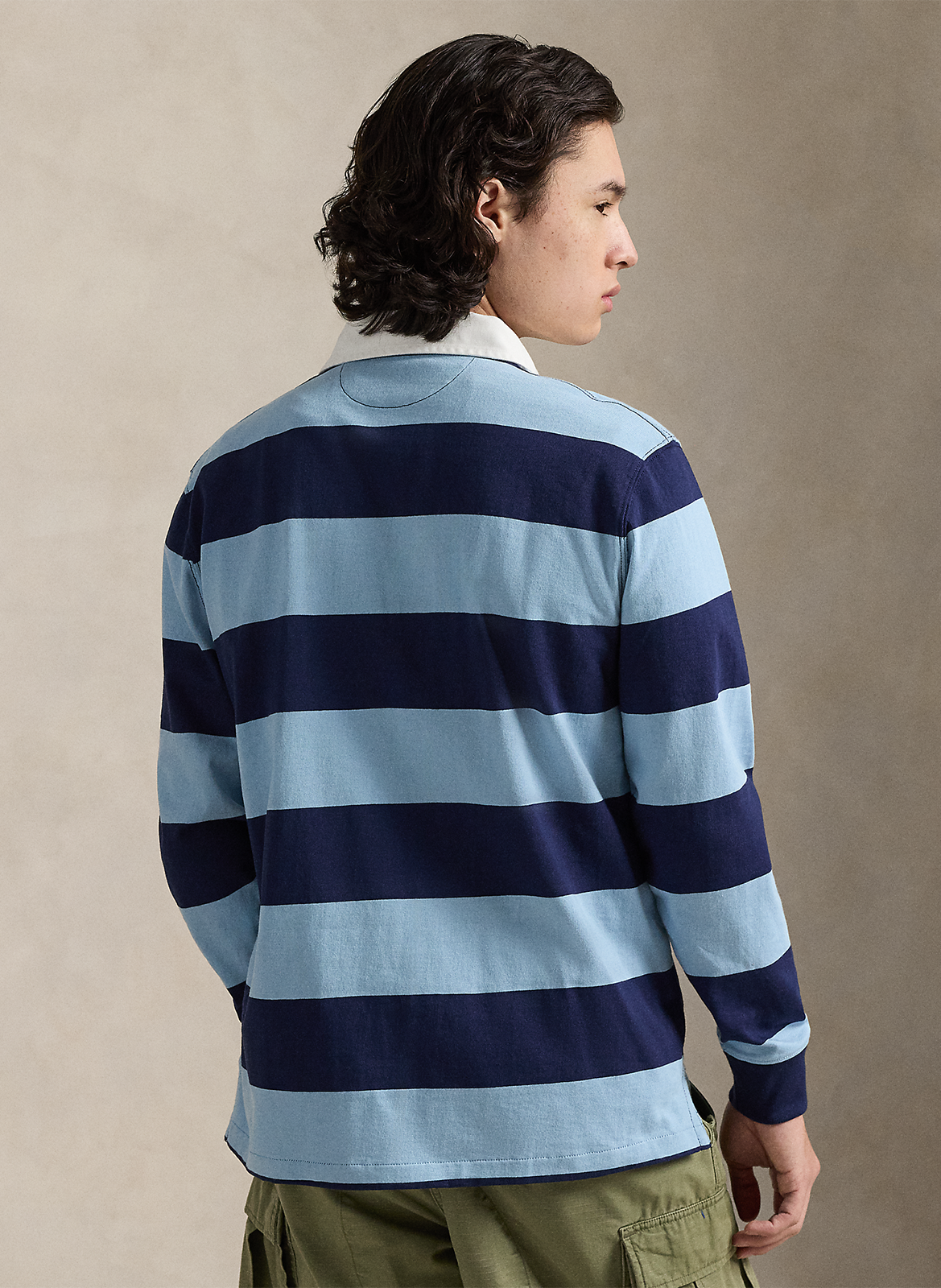 Striped classic-fit cotton polo POLO RALPH LAUREN Blue
