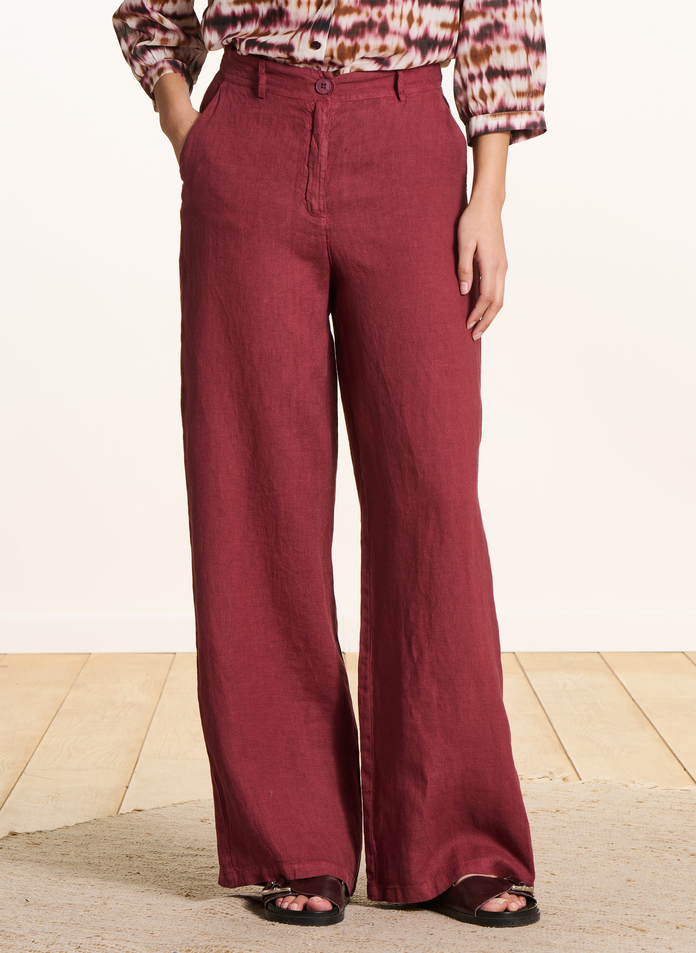 Pantalon large en lin LA FEE MARABOUTEE