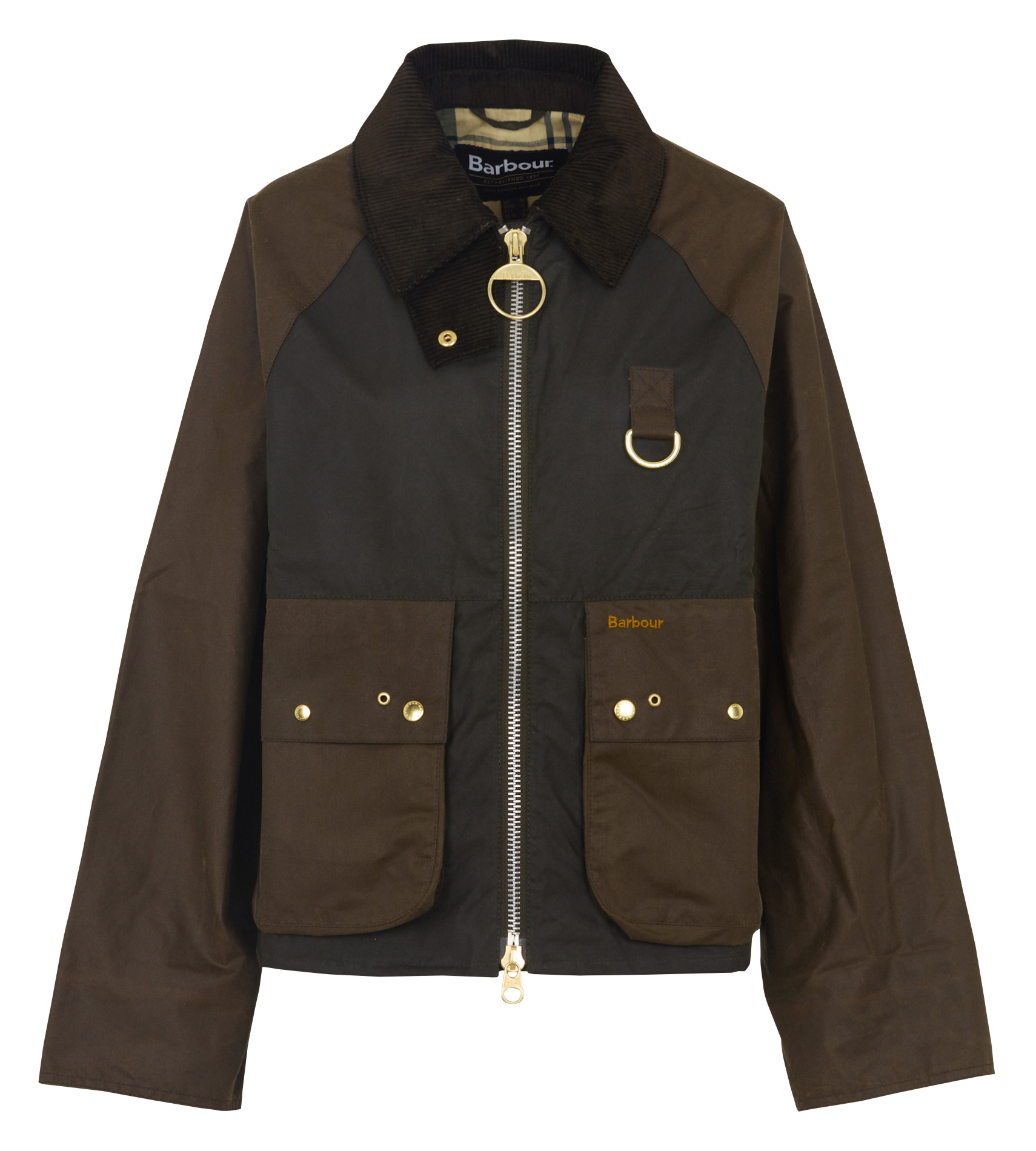 Veste zippée droite cirée BARBOUR