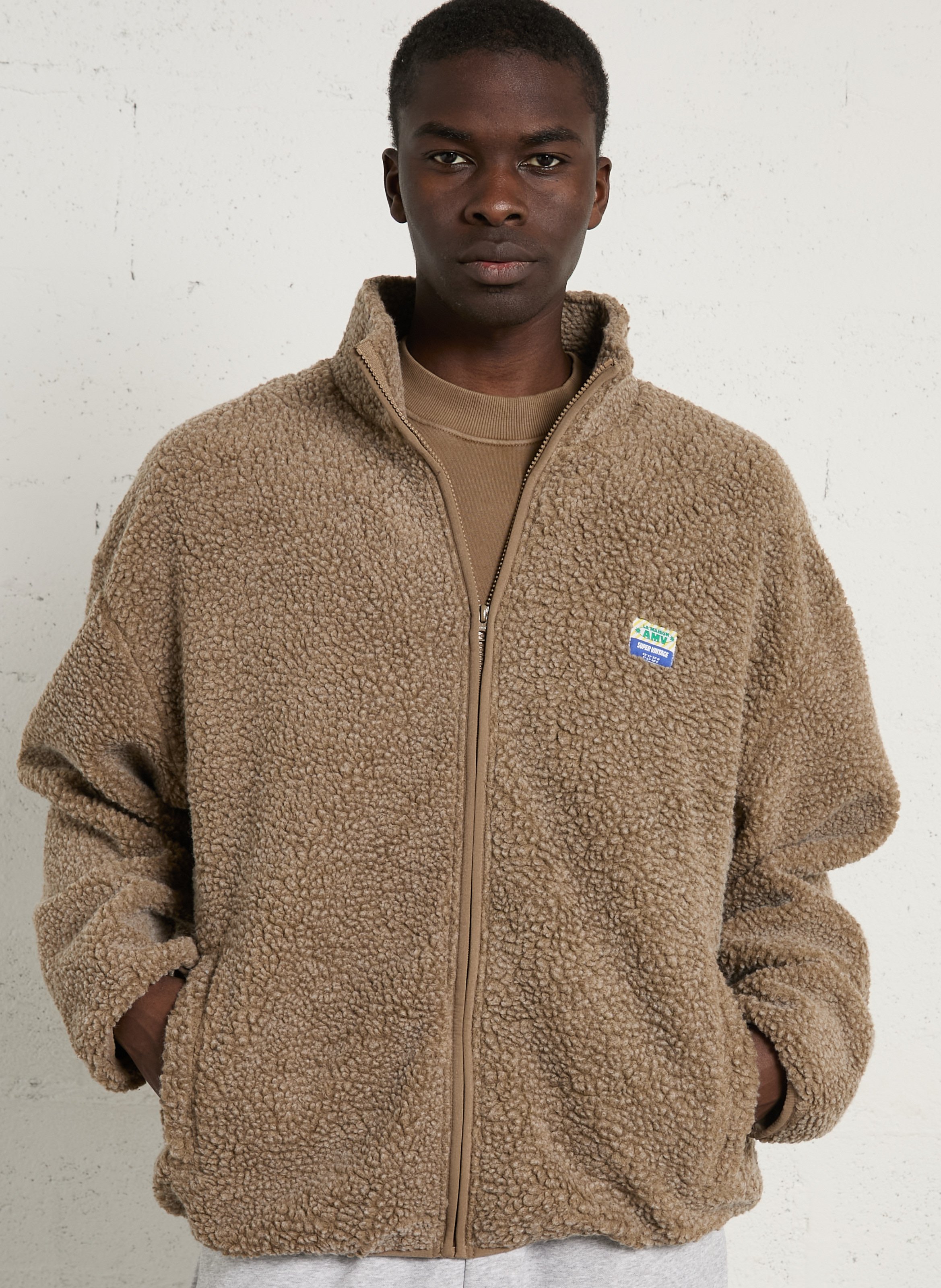 High-neck sherpa jacket AMERICAN VINTAGE