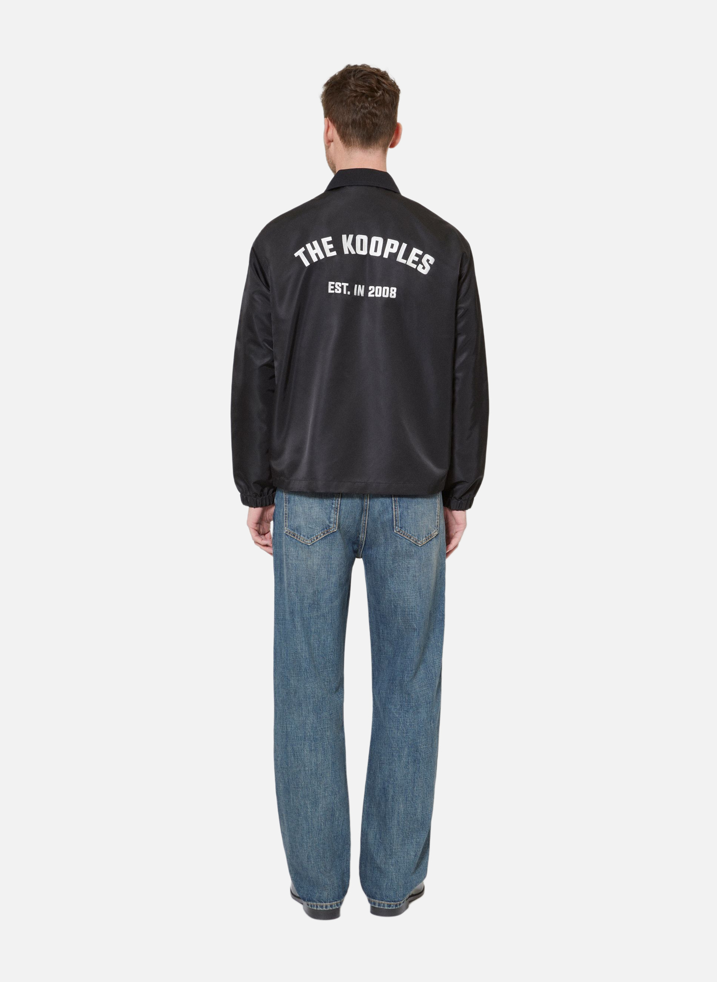 Jacket with back embroidery THE KOOPLES Black