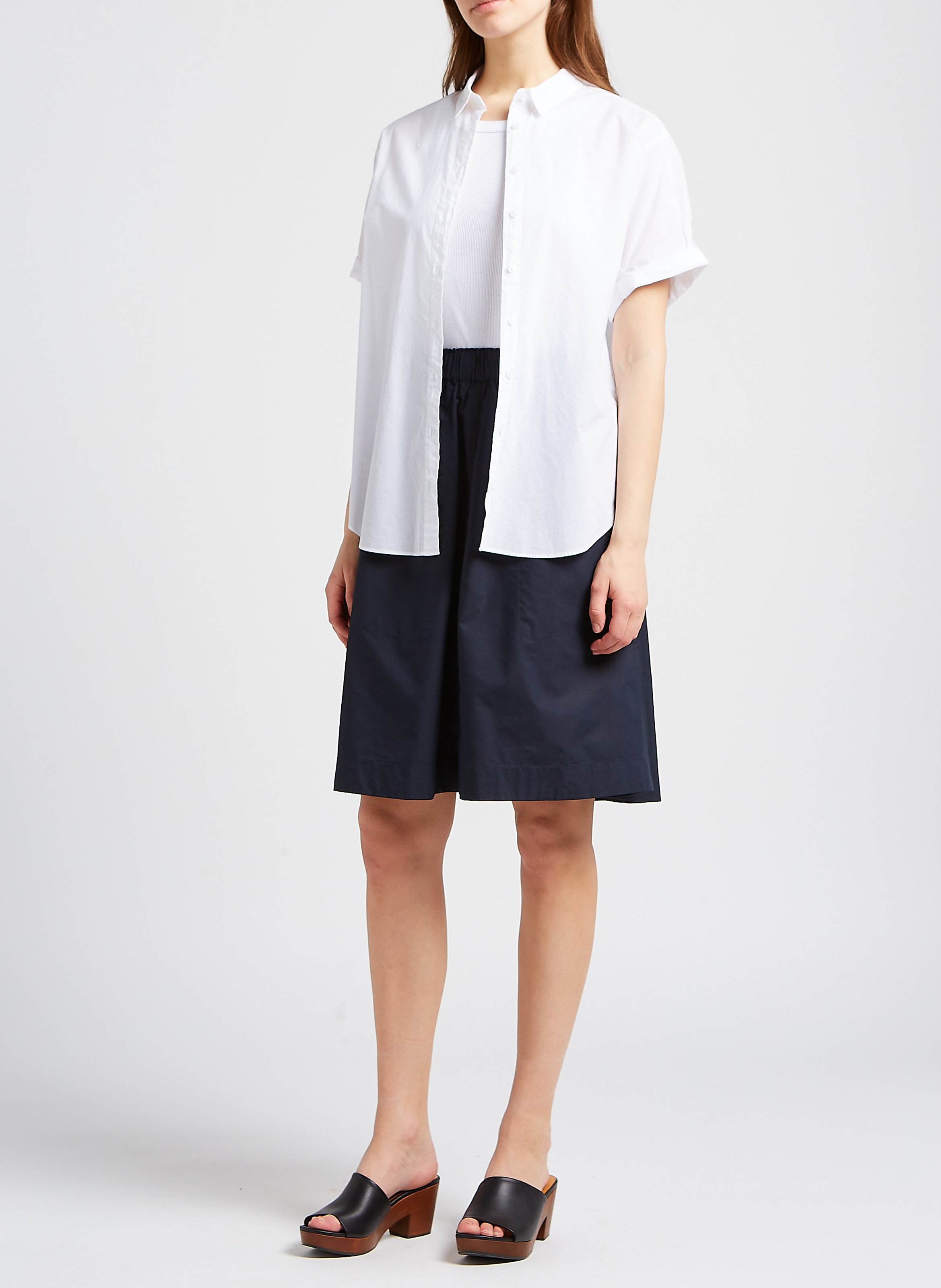 Katoenen blouse met klassieke kraag SUD EXPRESS Wit