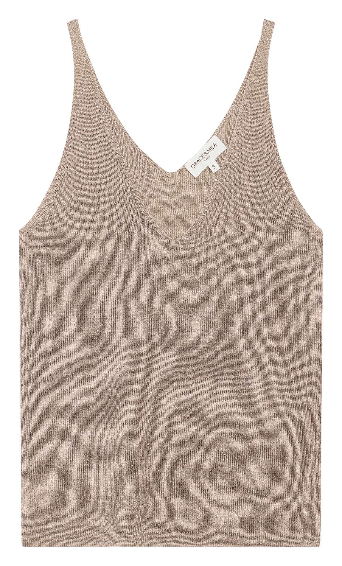 Débardeur col V  GRACE ET MILA Doré
