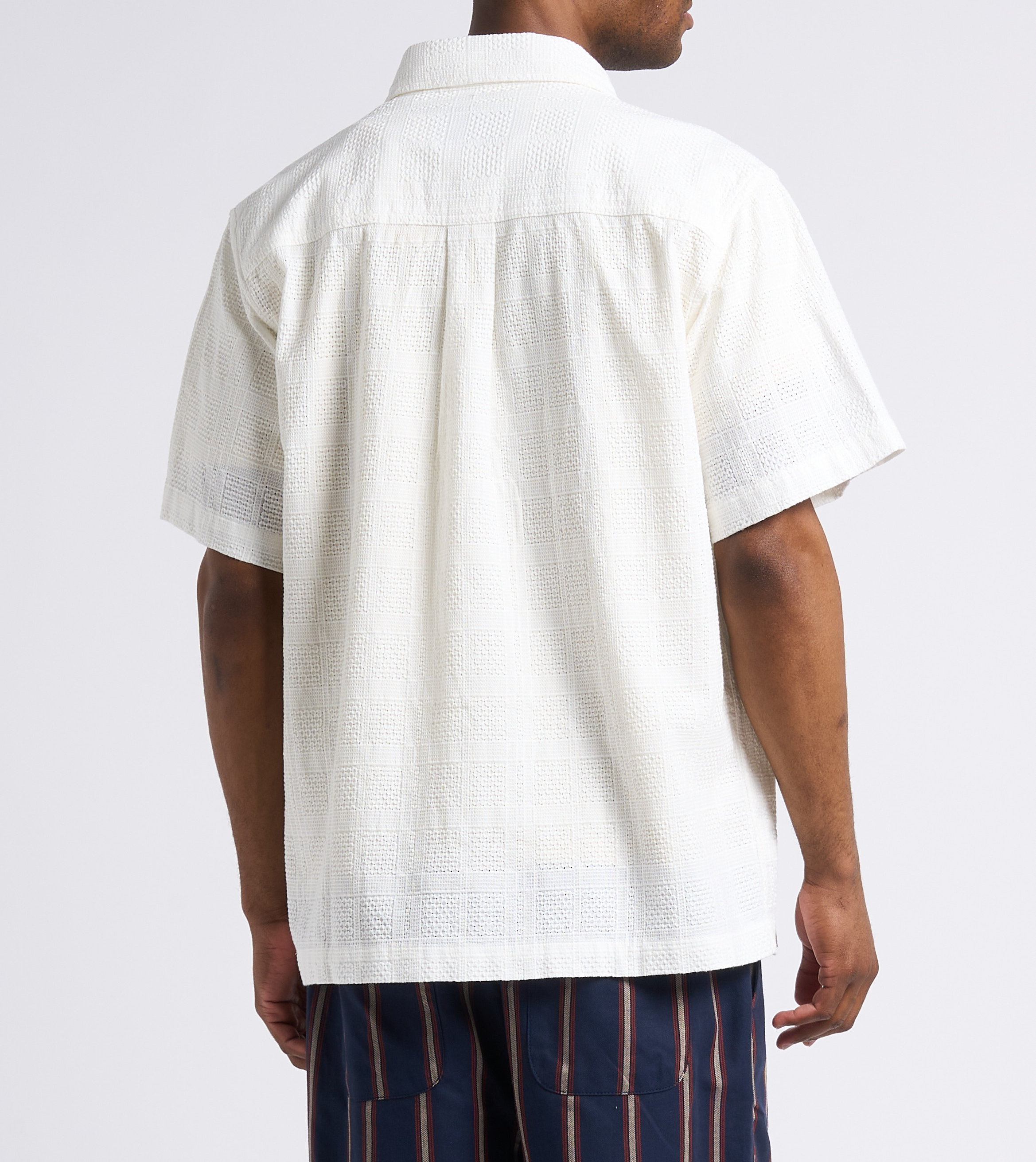 Rechte, katoenen blouse met klassieke kraag LES DEUX Beige