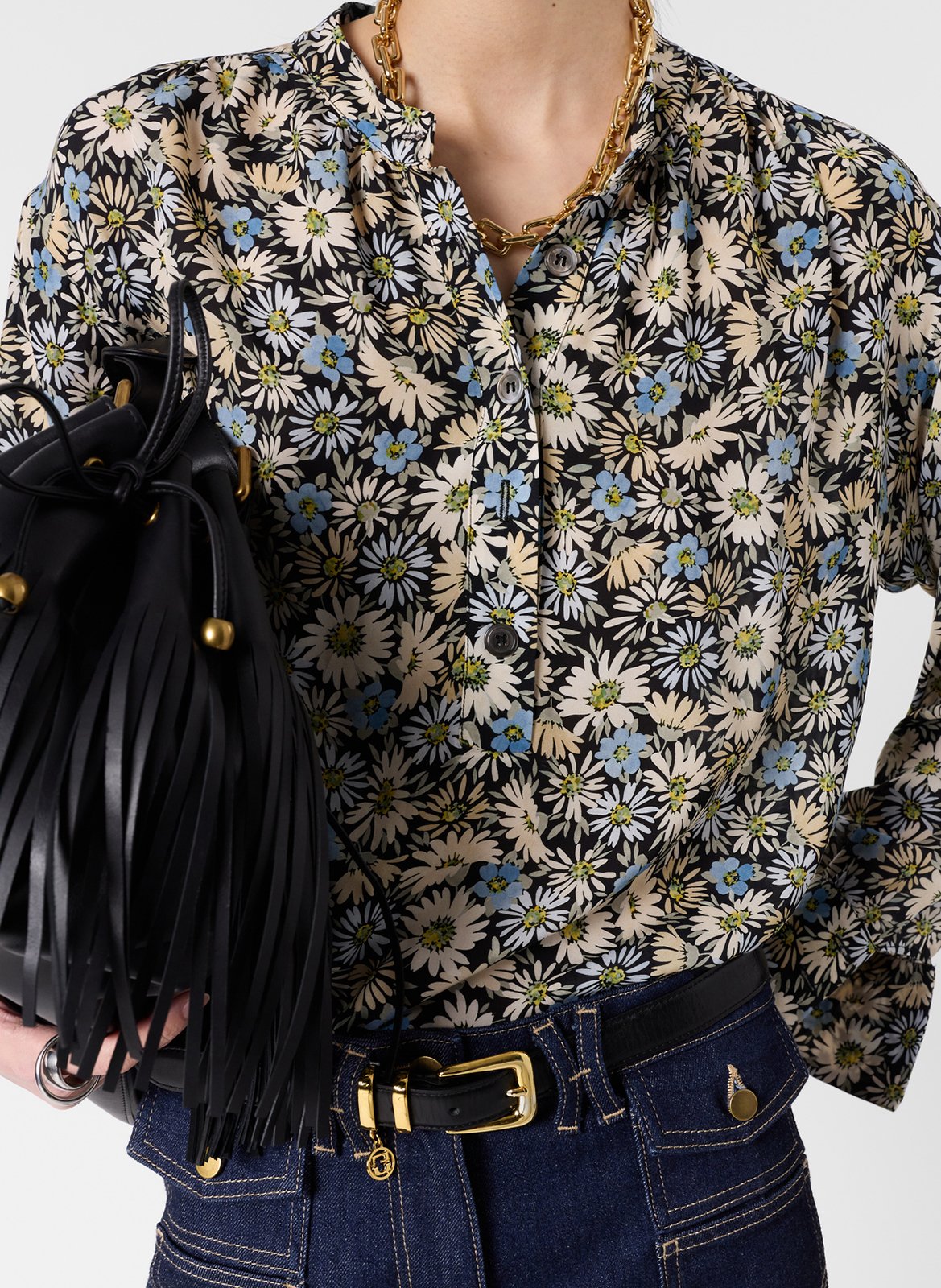 Bloes met bloemenprint GERARD DAREL Groen