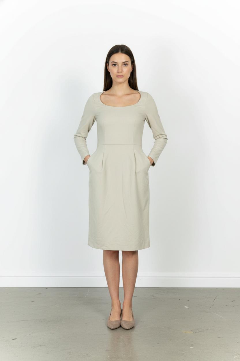 Robe longue TARA JARMON - Seconde Main Beige