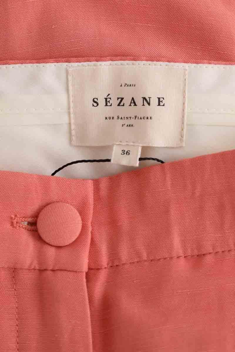 Straight-leg pants SEZANE - Seconde main Pink