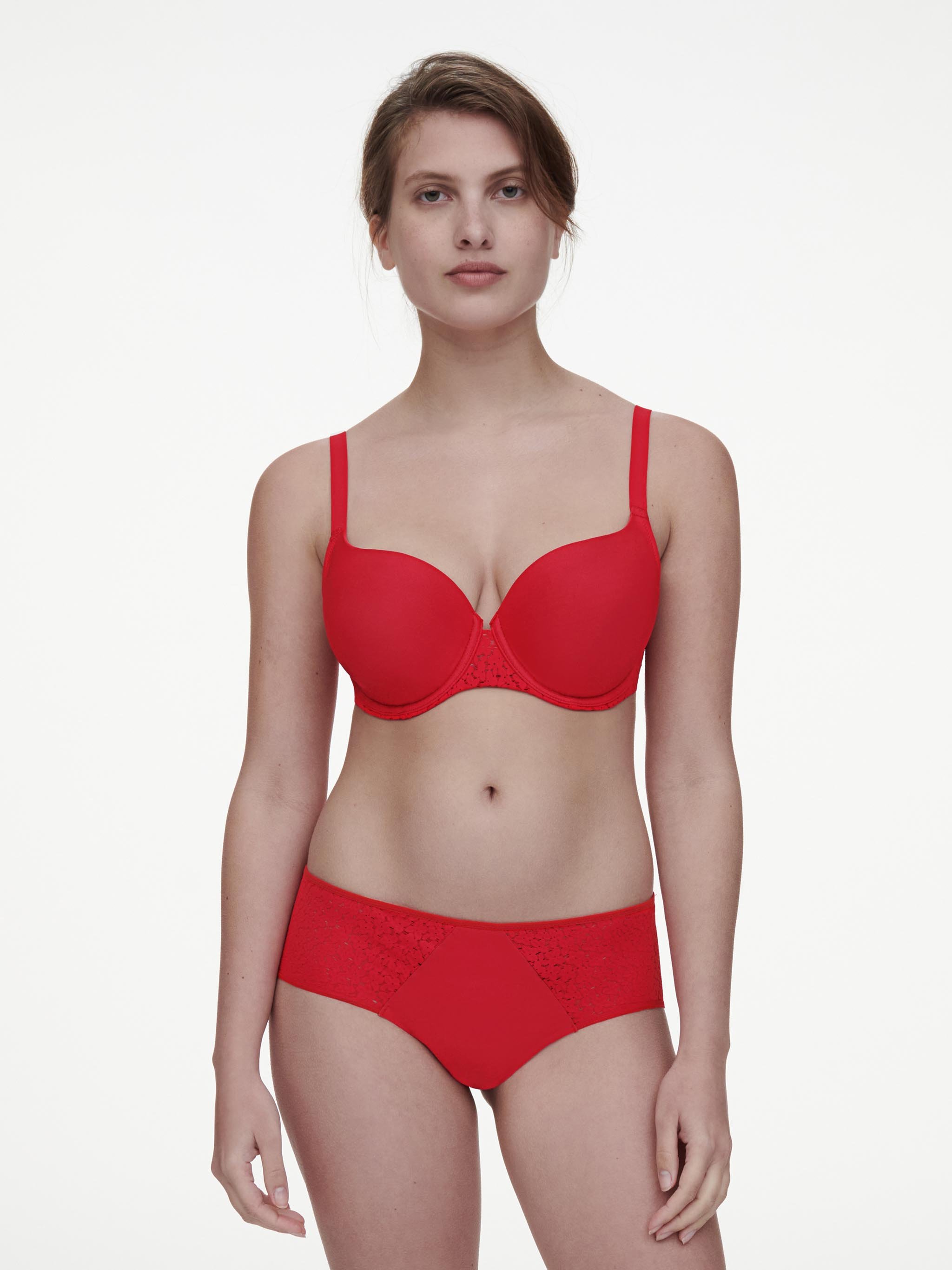 Full-cup bra CHANTELLE Red