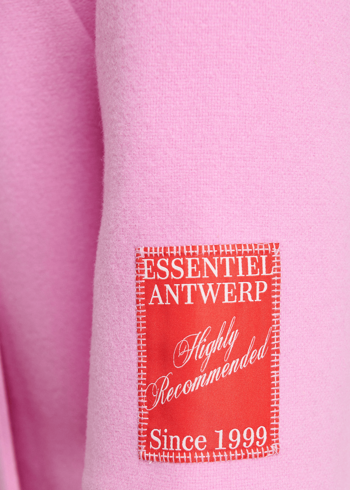 Wool tailored collar coat ESSENTIEL ANTWERP Pink