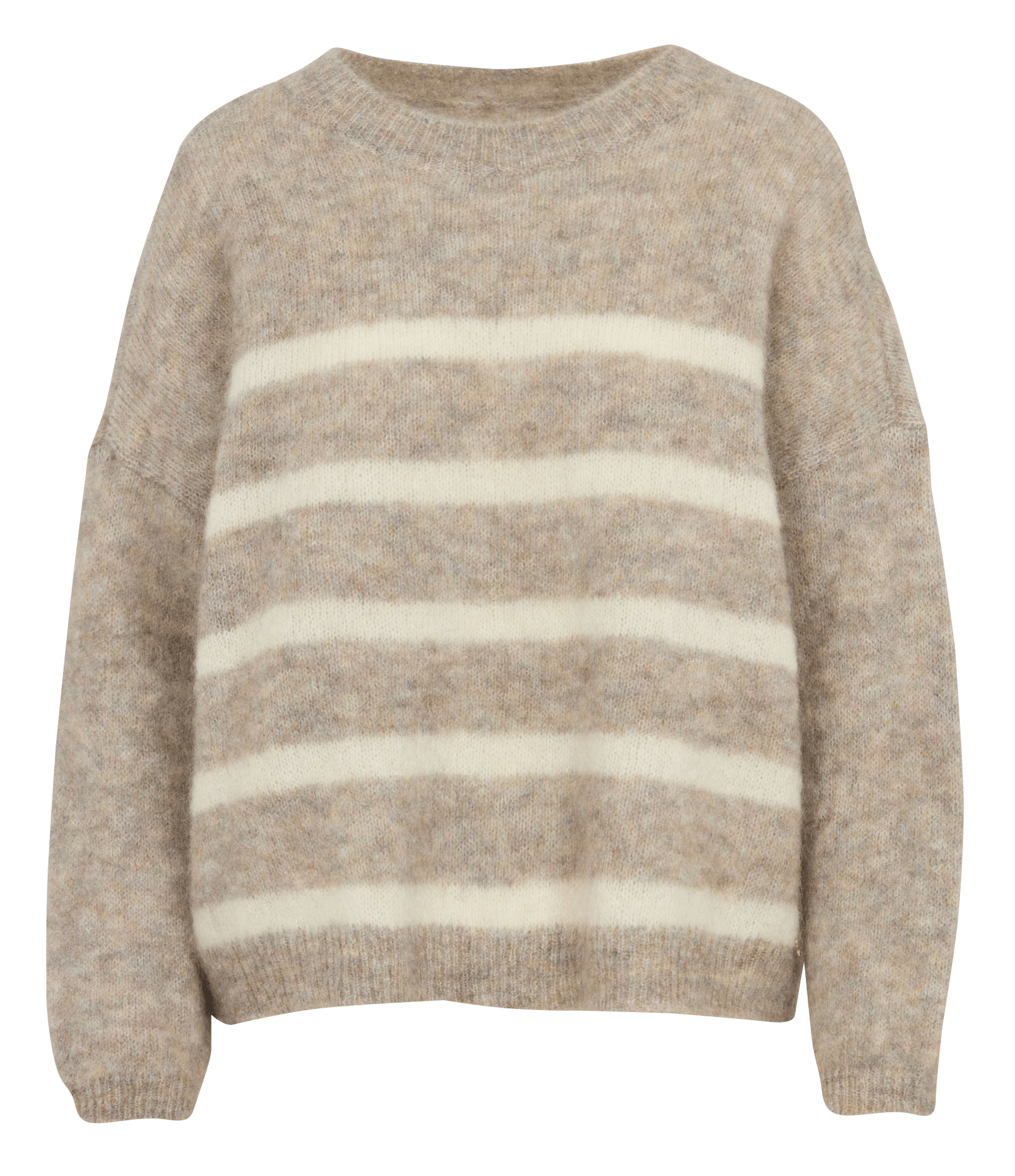 Oversized Striped Mohair Blend Sweater DES PETITS HAUTS