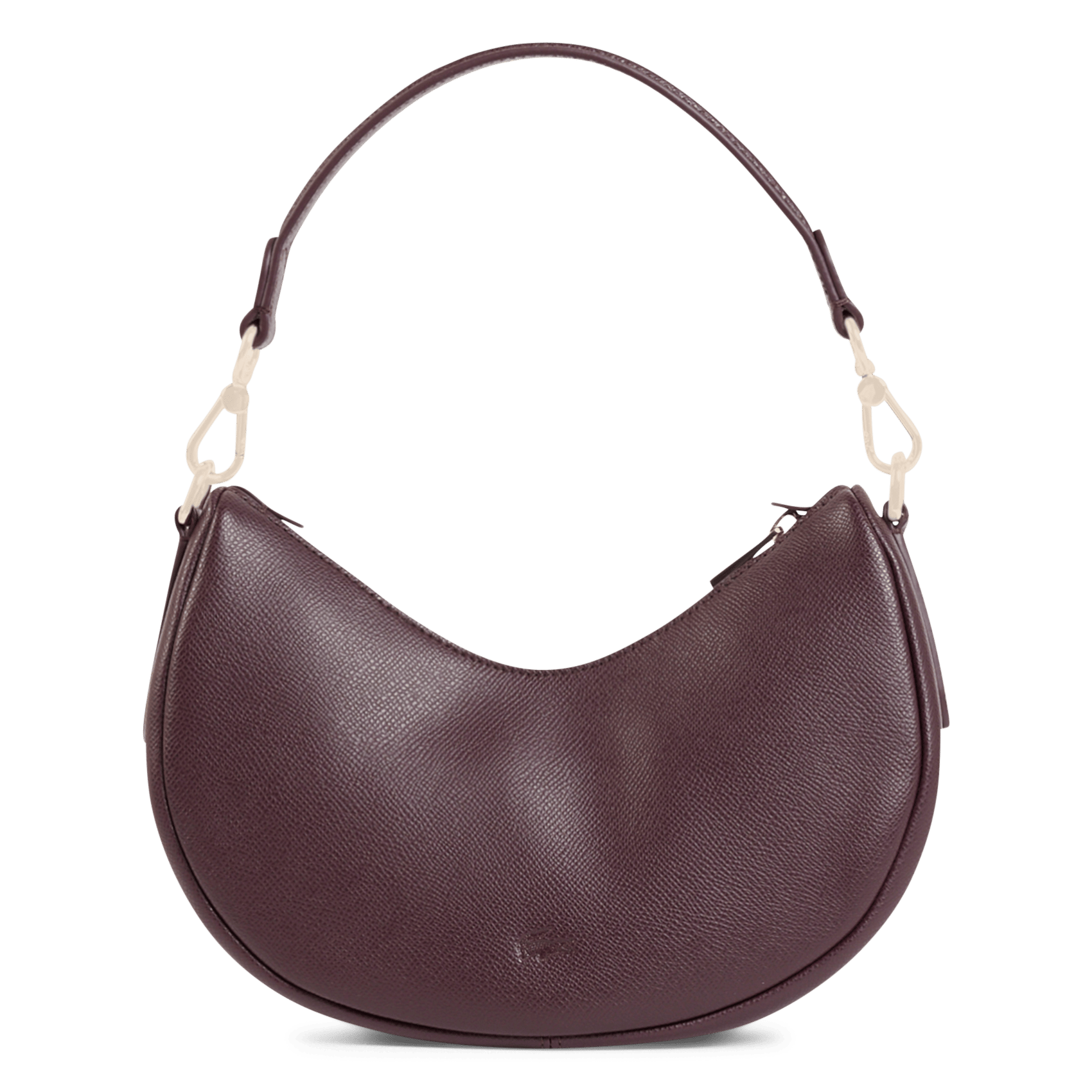 Handtas Champs-Élysées in leer LACOSTE Rood