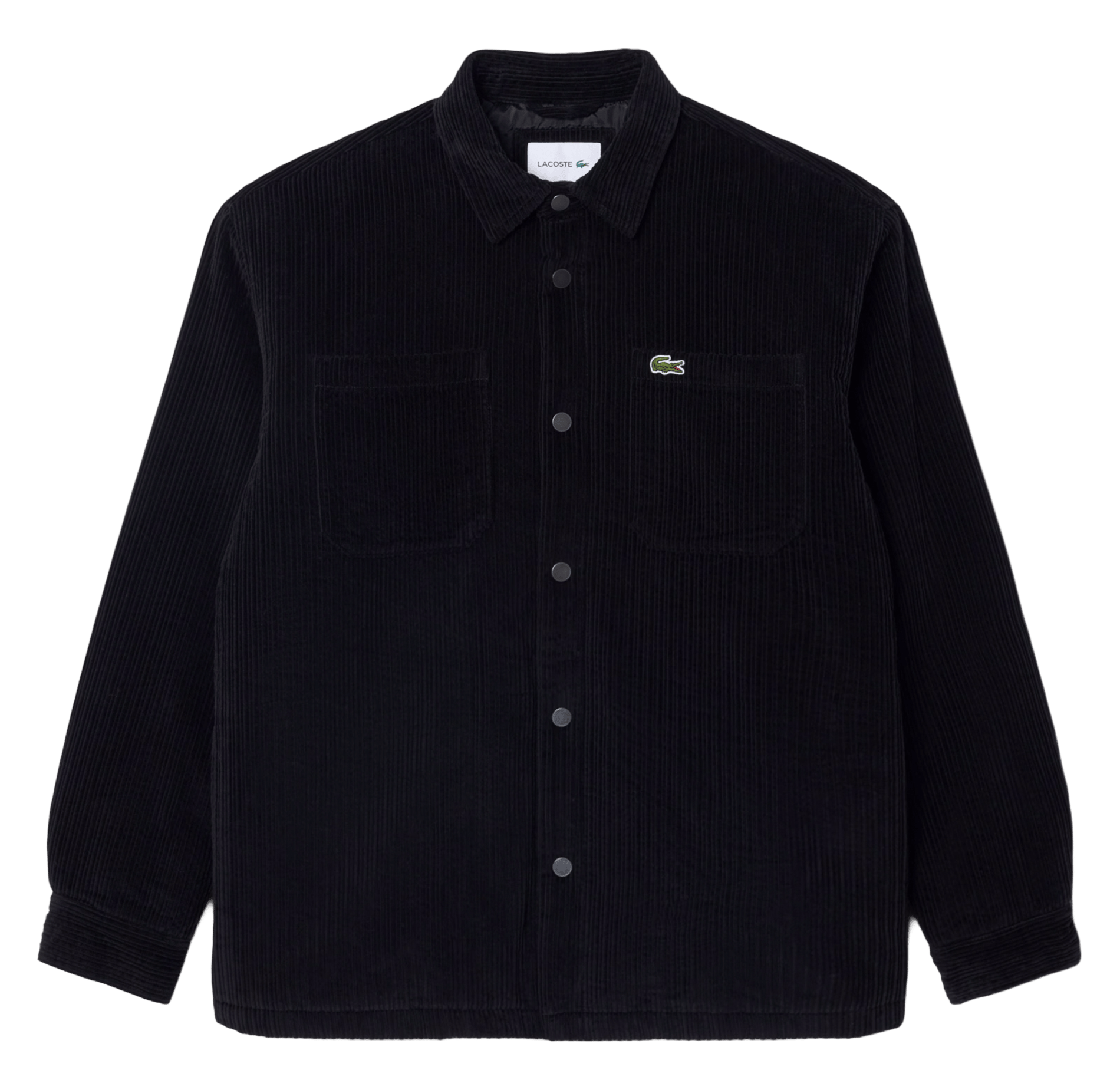Surchemise col classique en coton LACOSTE Noir