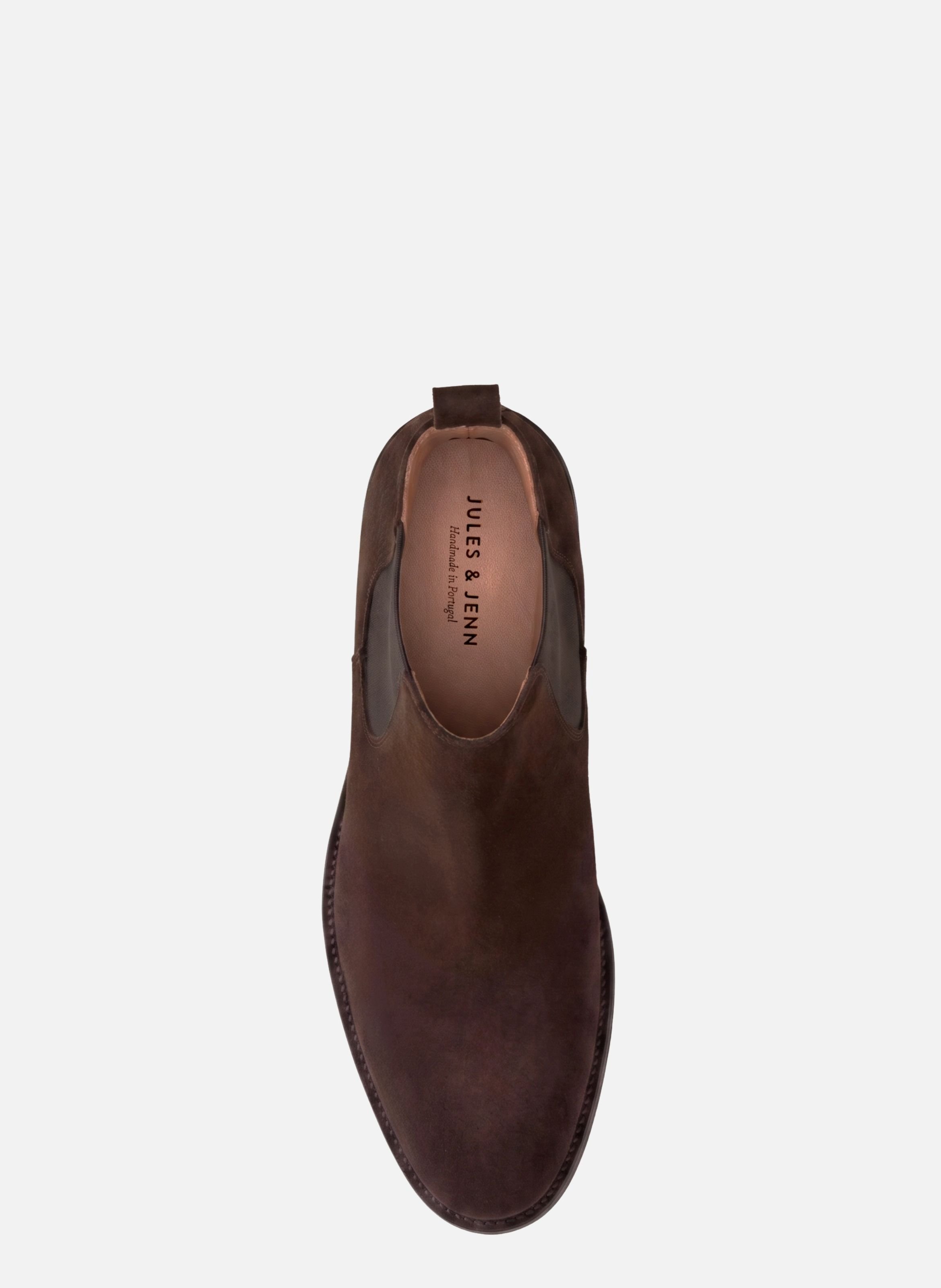 Chelsea boots martin cuir daim JULES & JENN Marron
