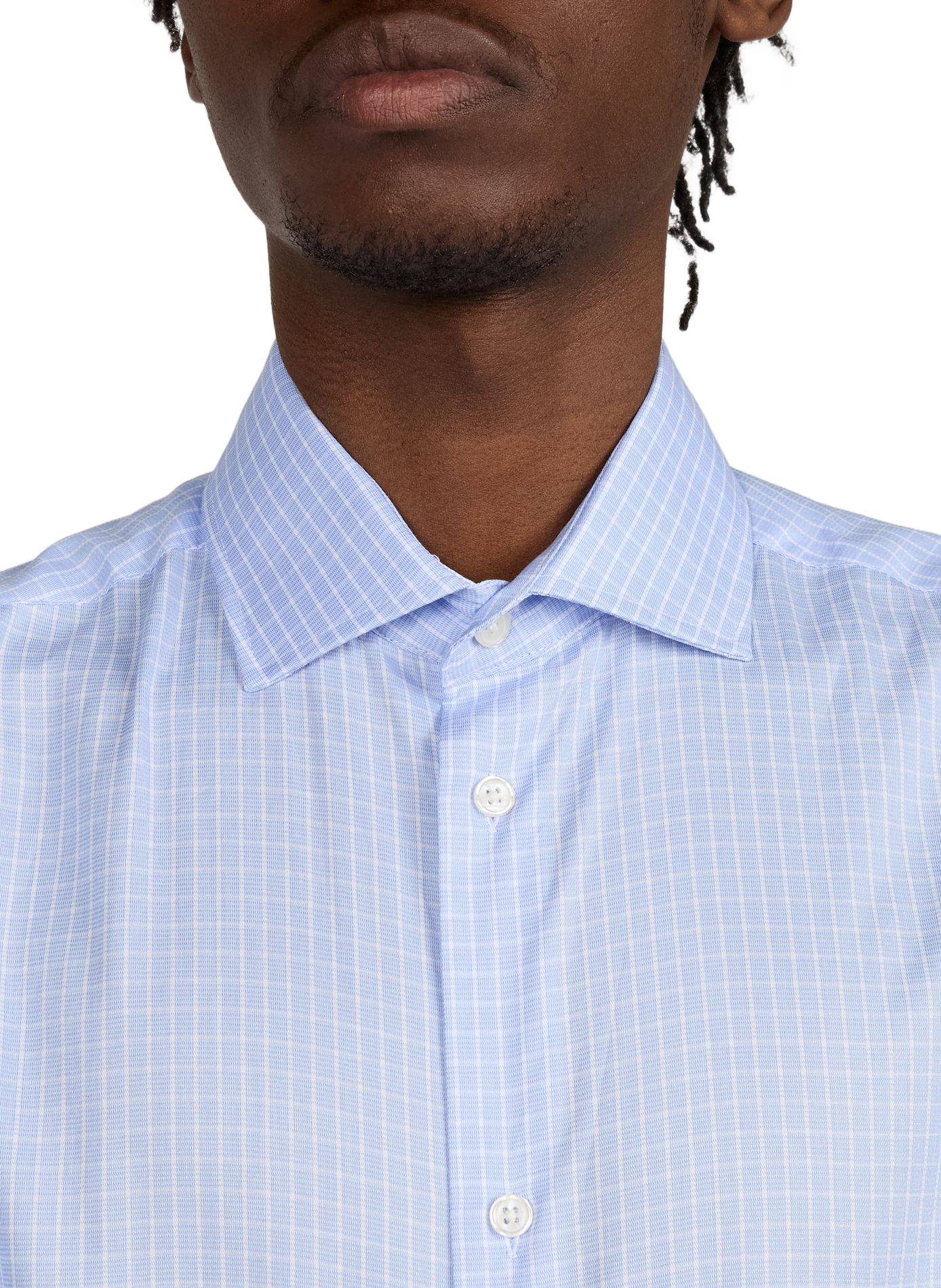 Straight-fit shirt in Icare cotton AU PRINTEMPS PARIS Blue