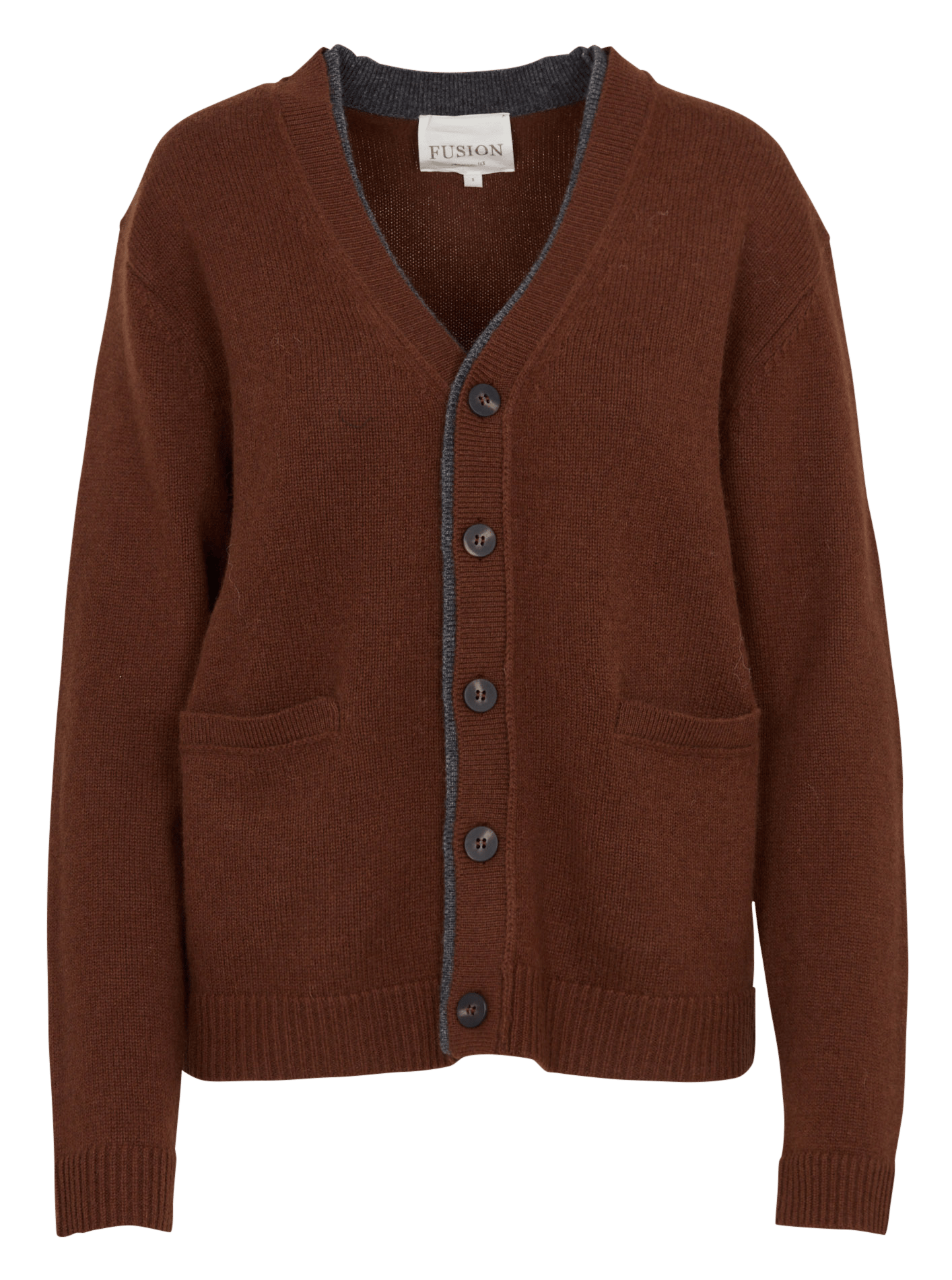 Cardigan ample col v en laine MAISON 123 Beige