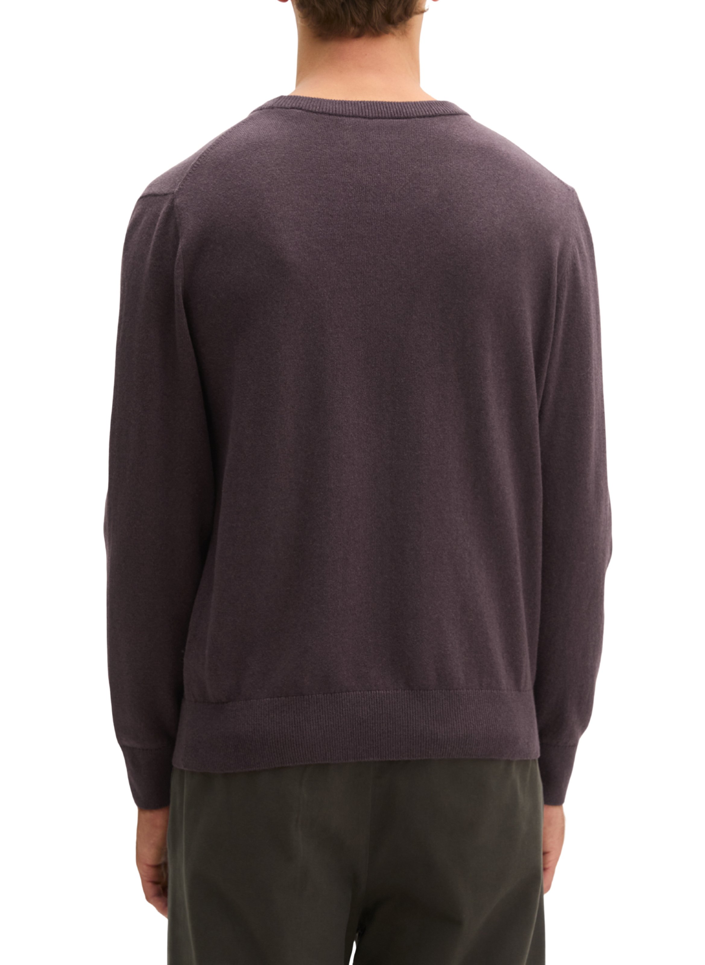 Pull col rond en coton mélangé MARC O'POLO Violet