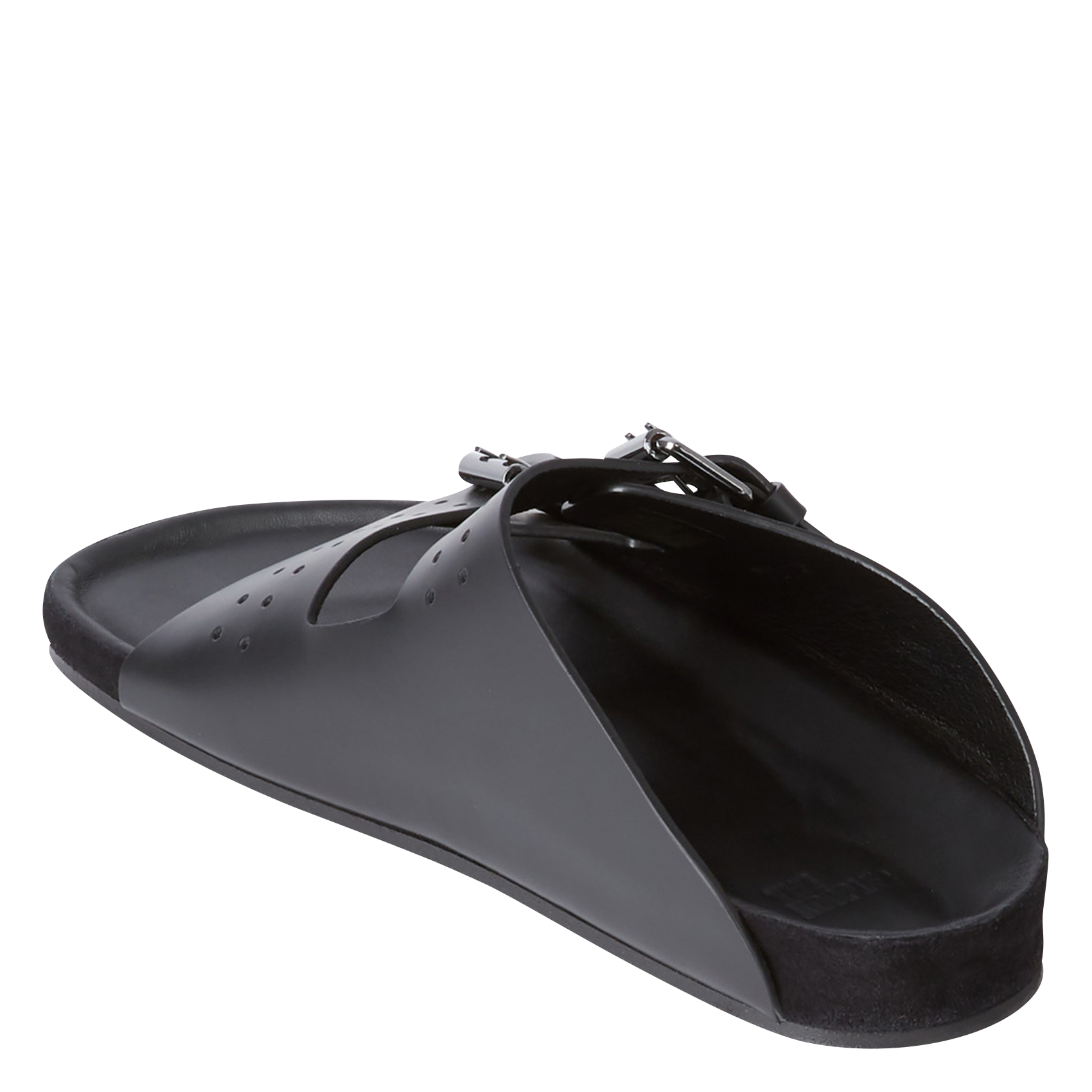 Sandales plates en cuir THE KOOPLES Noir