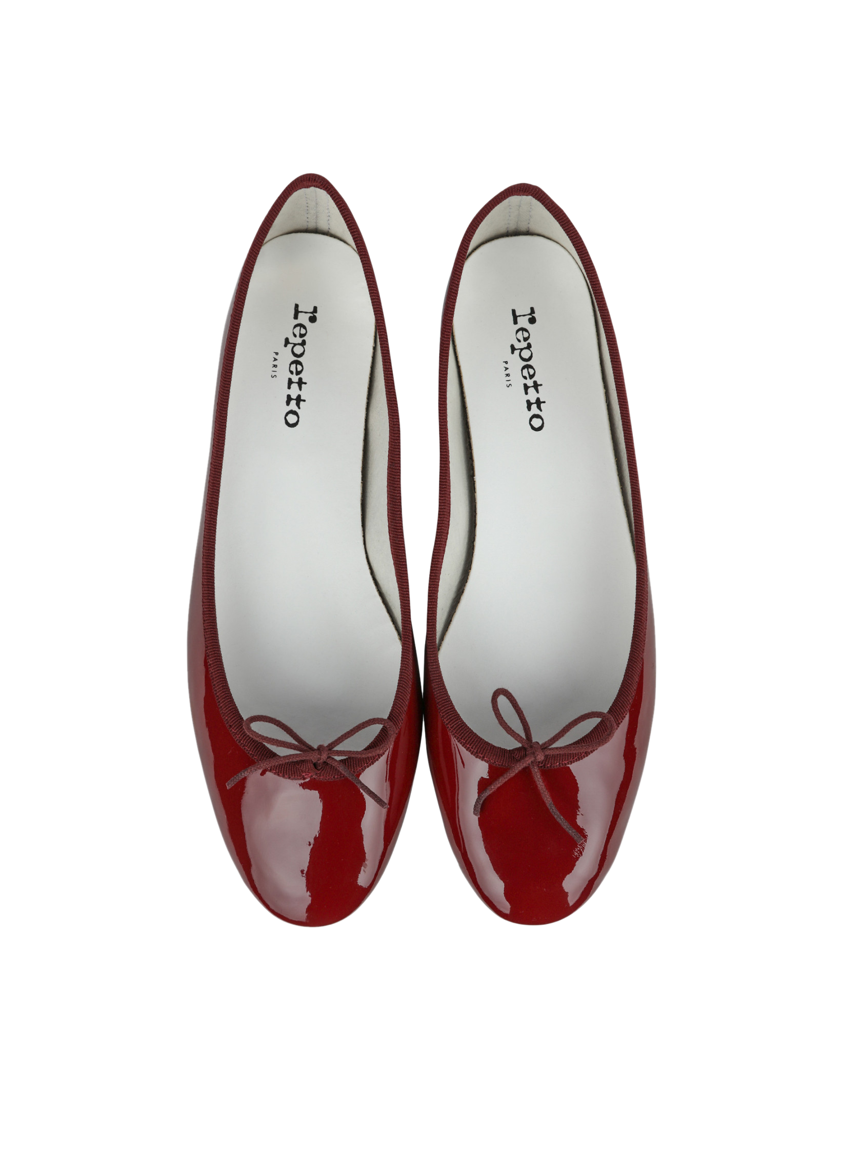 Patent leather ballerinas Red