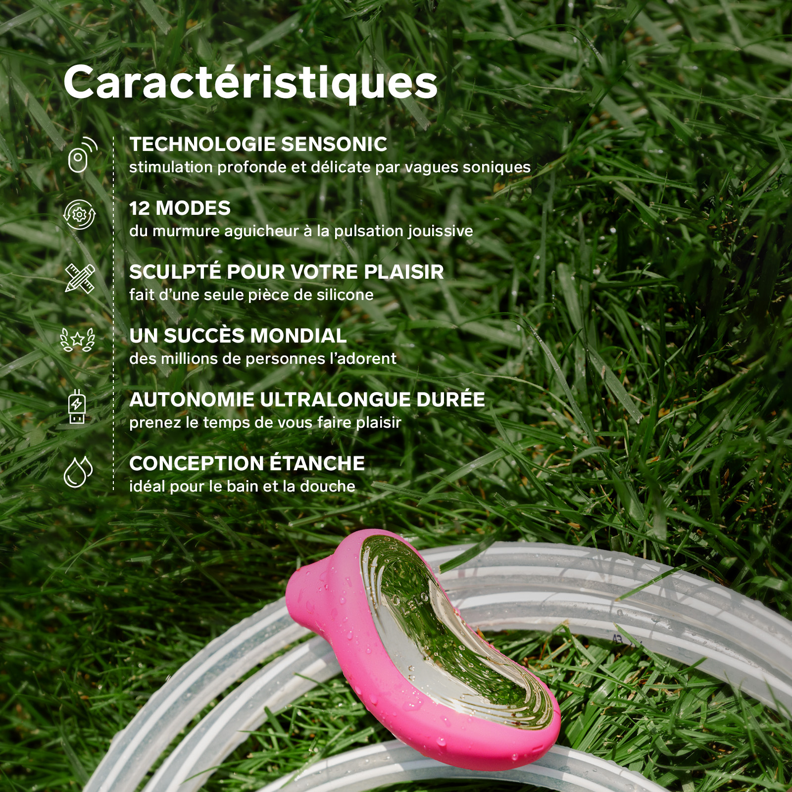 Sonic clitoral stimulator Noir