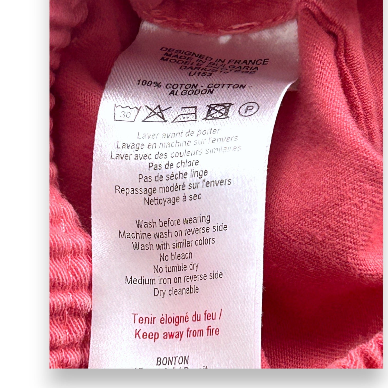 Pink baby pants - 18 months BONTON - Seconde Main Pink